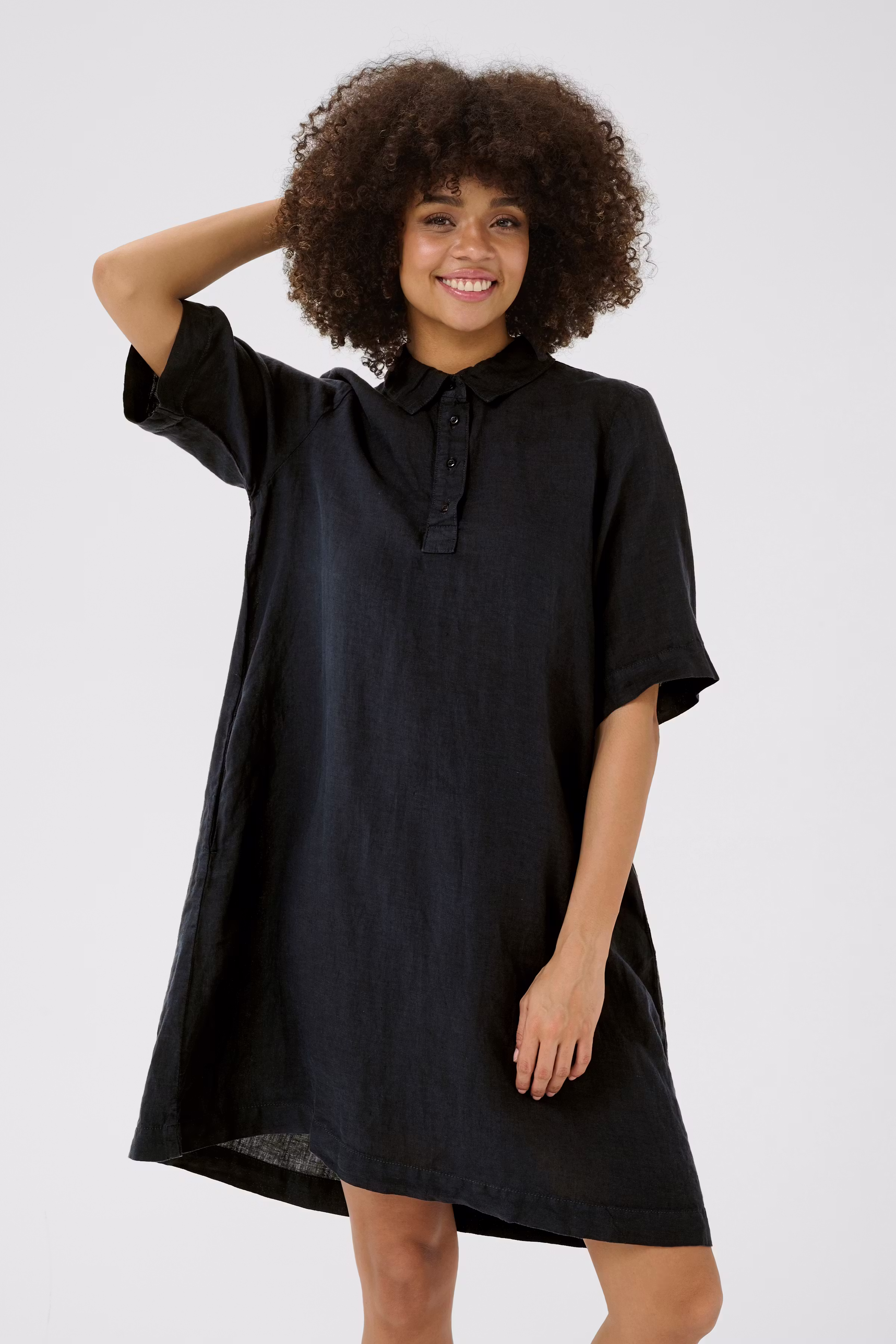 CUnyssa 100% Hørkjole LOOKBOOK FRONT 50111696-194011