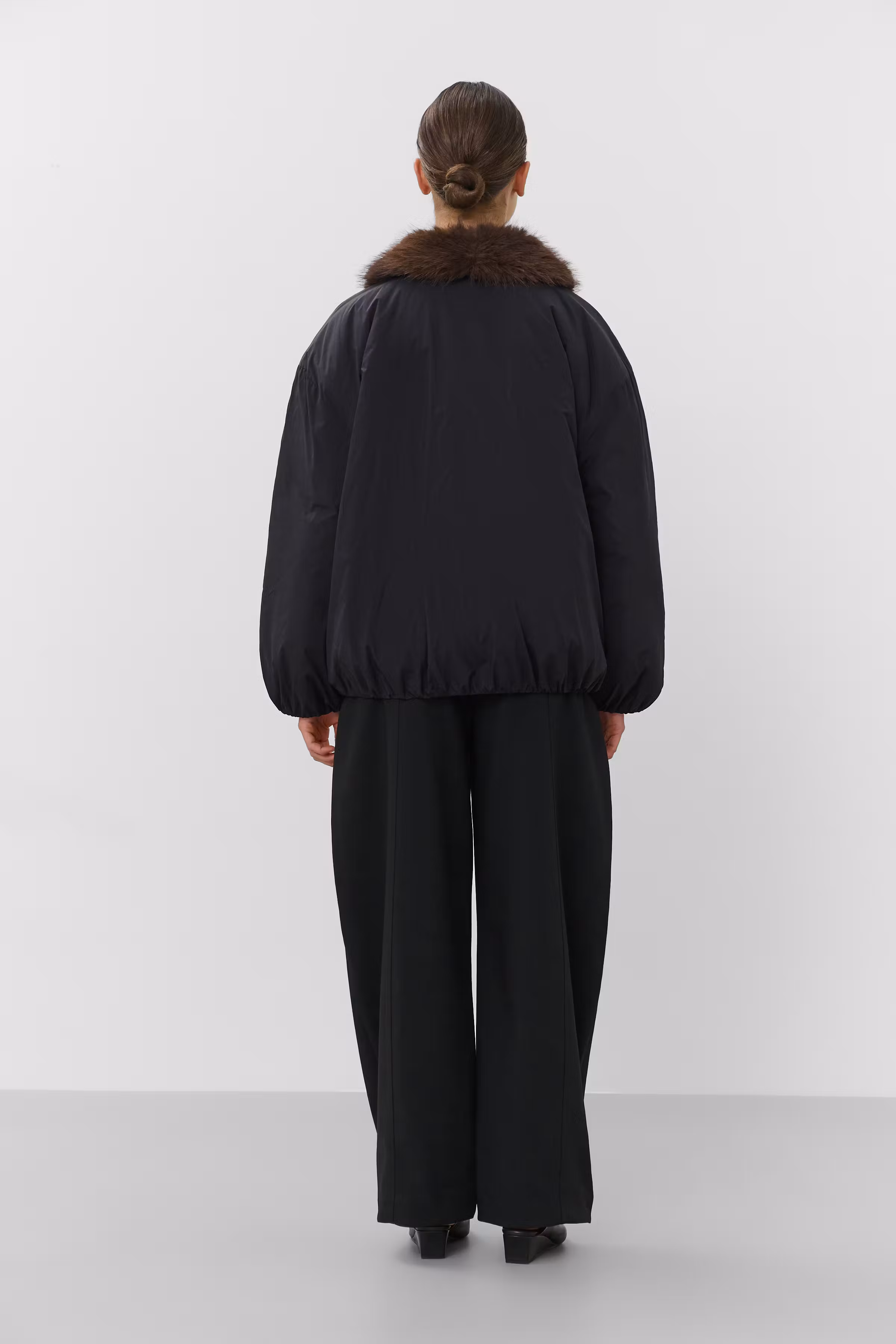 SLPanama Jacket With Fur Collar LOOKBOOK BACK 30410064-194008