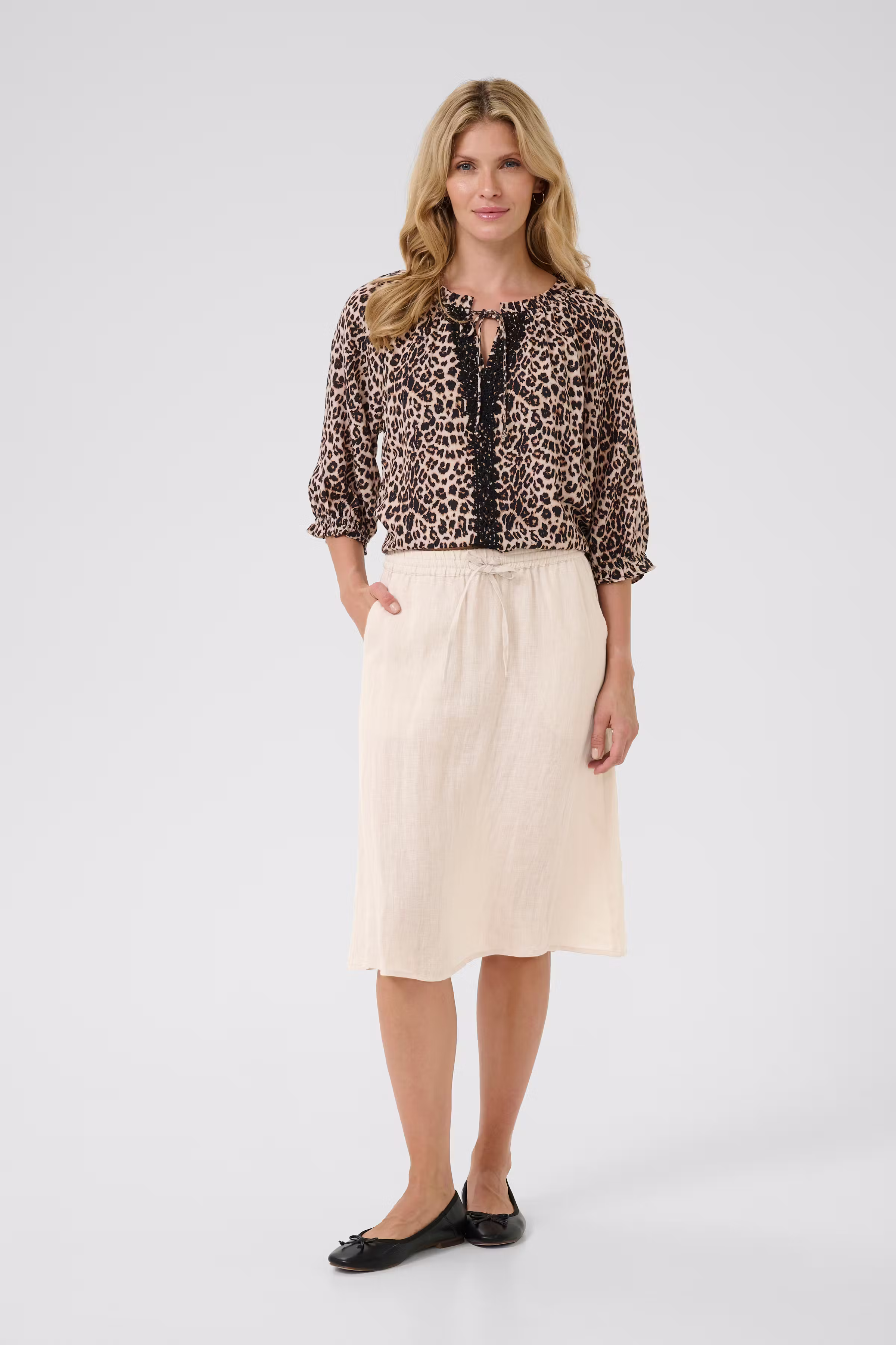 CRBellis Linen skirt LOOKBOOK FRONT 10613358-104537