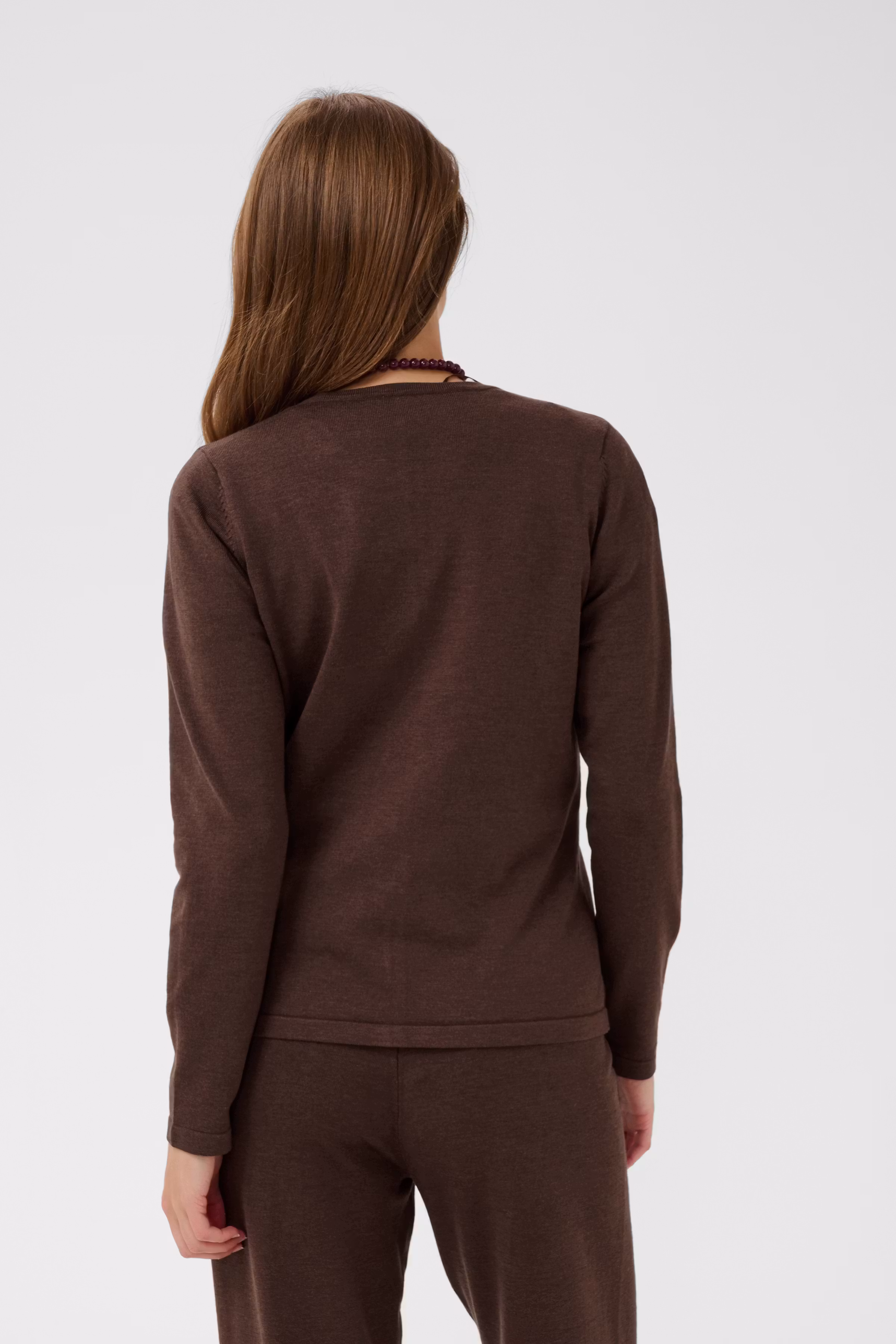 MilaSZ R-Neck Cardigan LOOKBOOK BACK 30500005-1910151