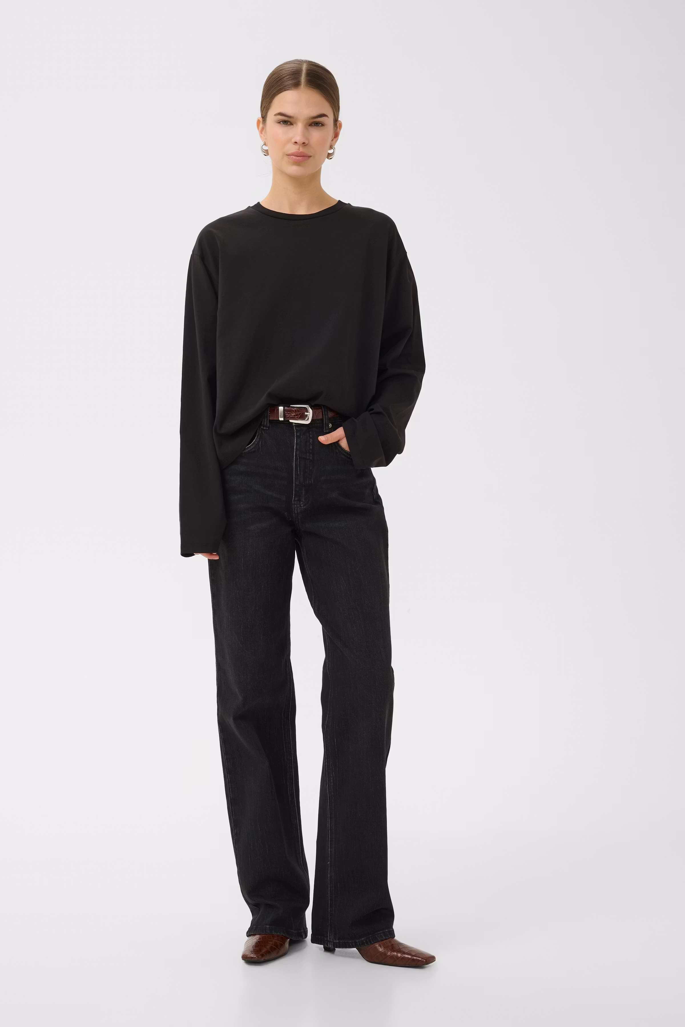 GZtima Langærmet t-shirt LOOKBOOK FRONT 10910959-100017