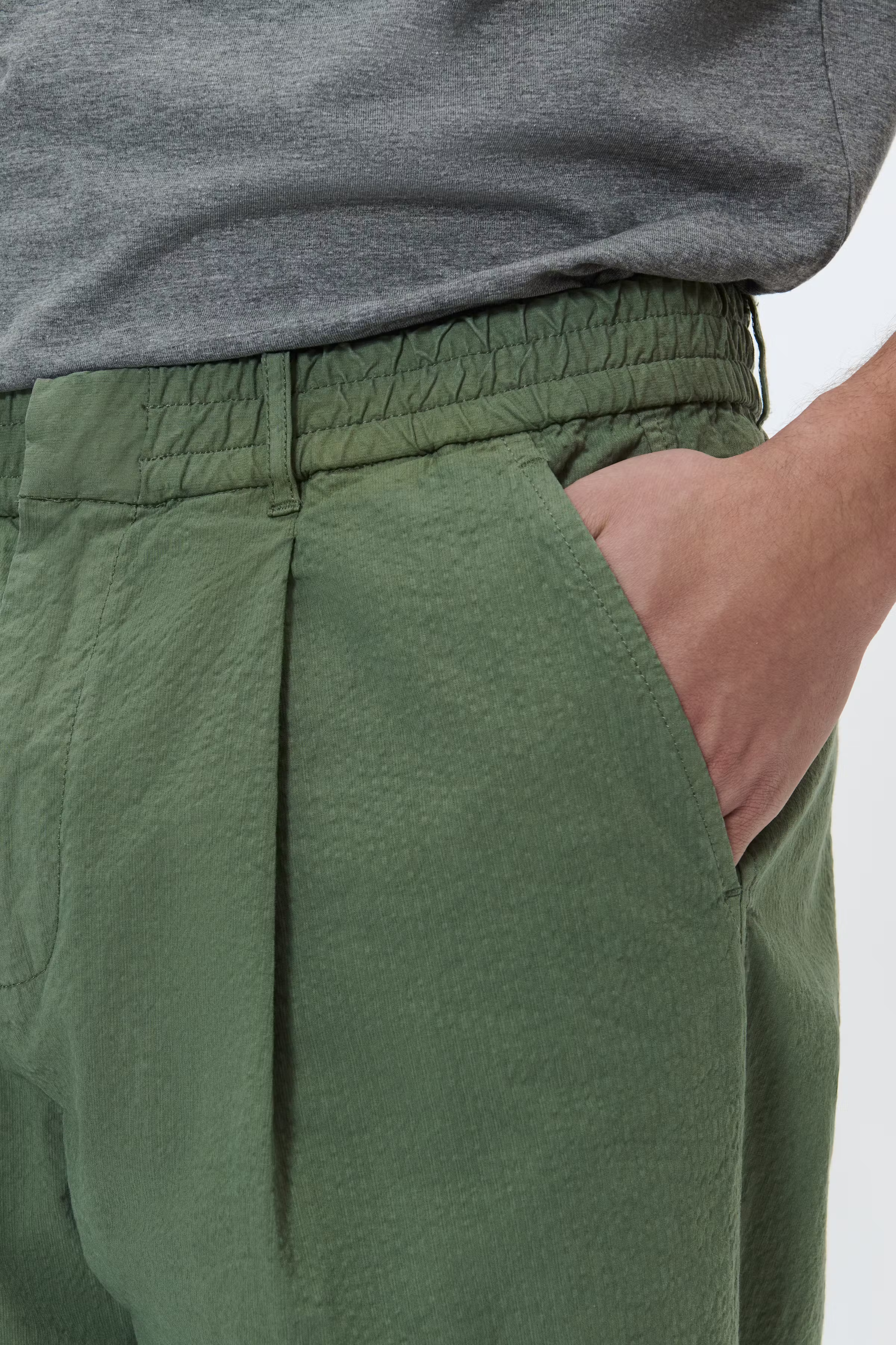 MAfisher M73 Seersucker Byxor LOOKBOOK DETAIL 30207785-190309