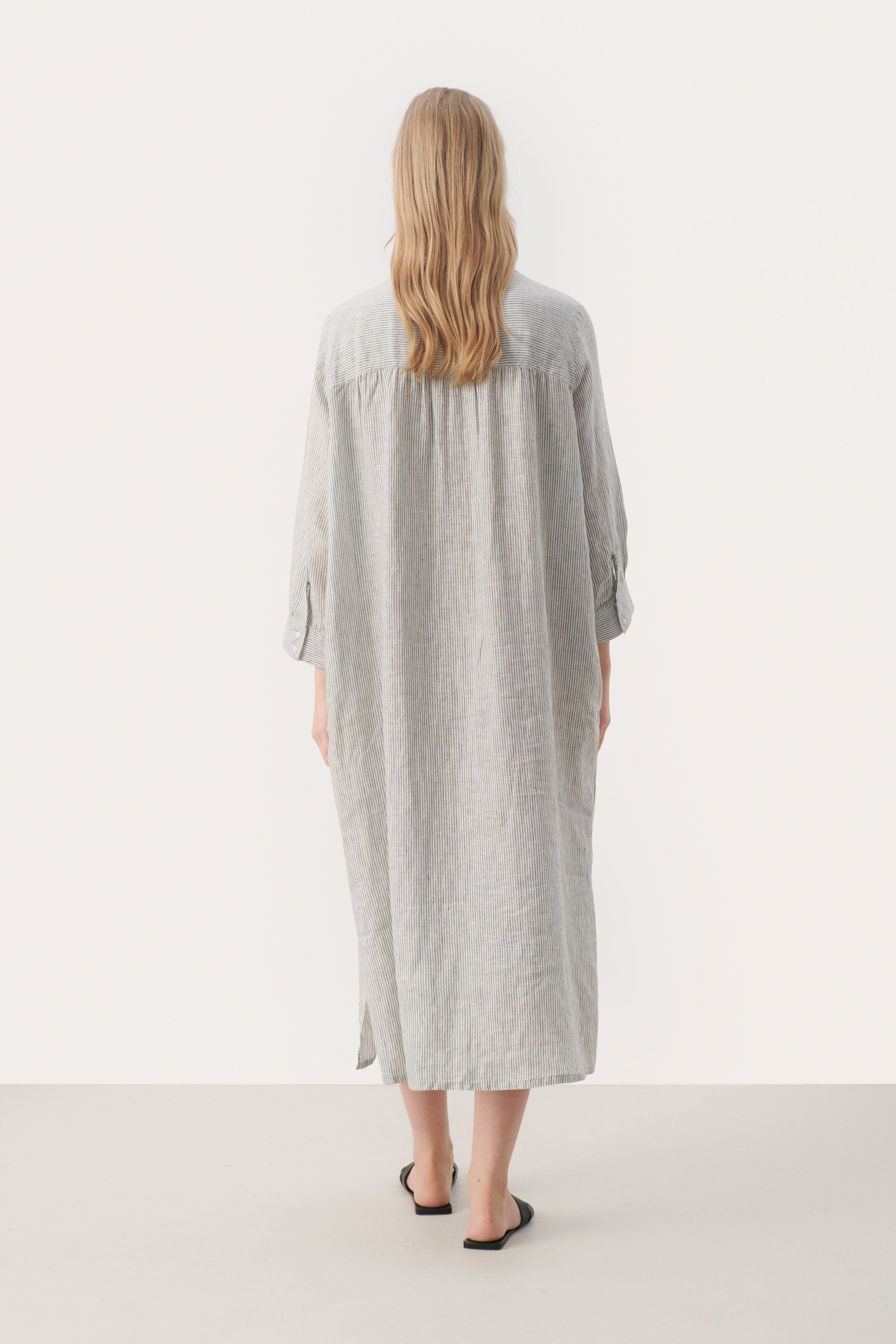 AliaPW Long linen dress LOOKBOOK BACK 30307657-302908