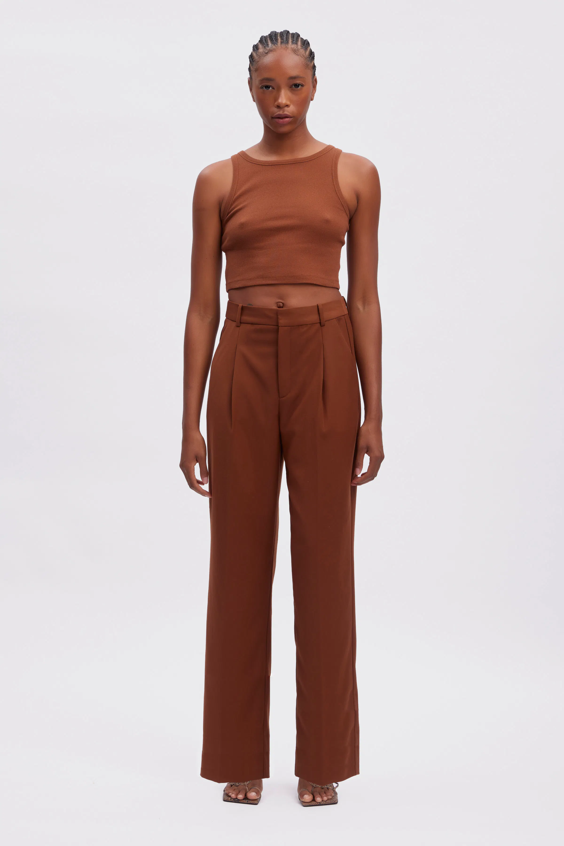 PaulaGZ Trousers in sorrel horse / brown color