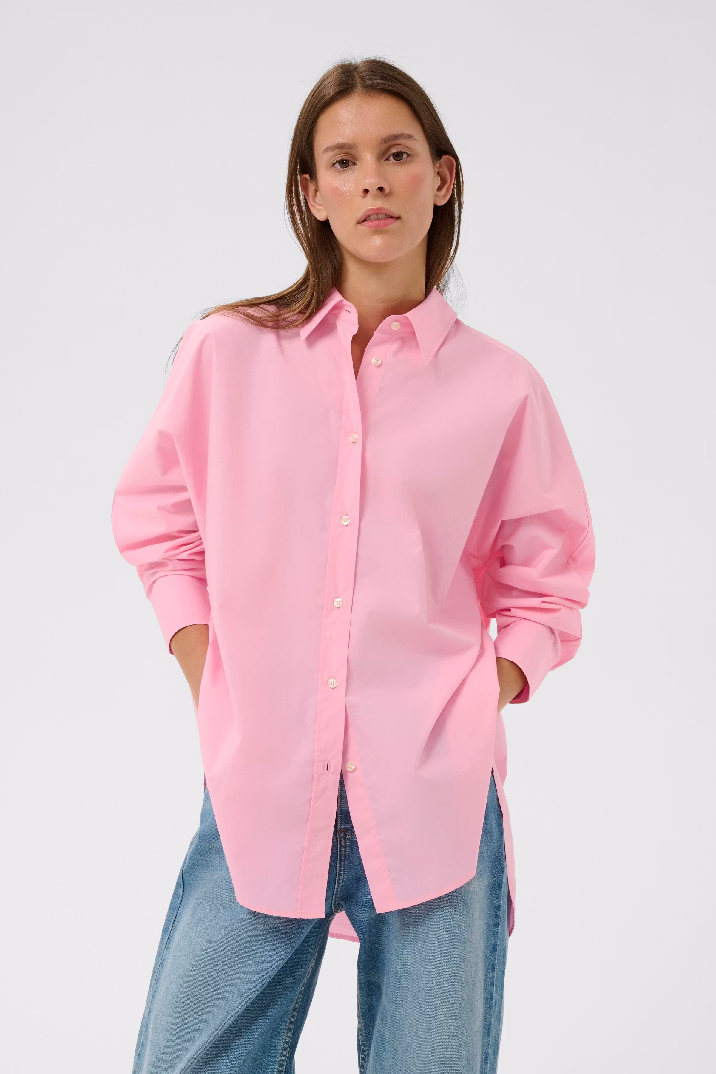 LELOIW Oversize Poplin Hemd LOOKBOOK BACK 30112345-141911