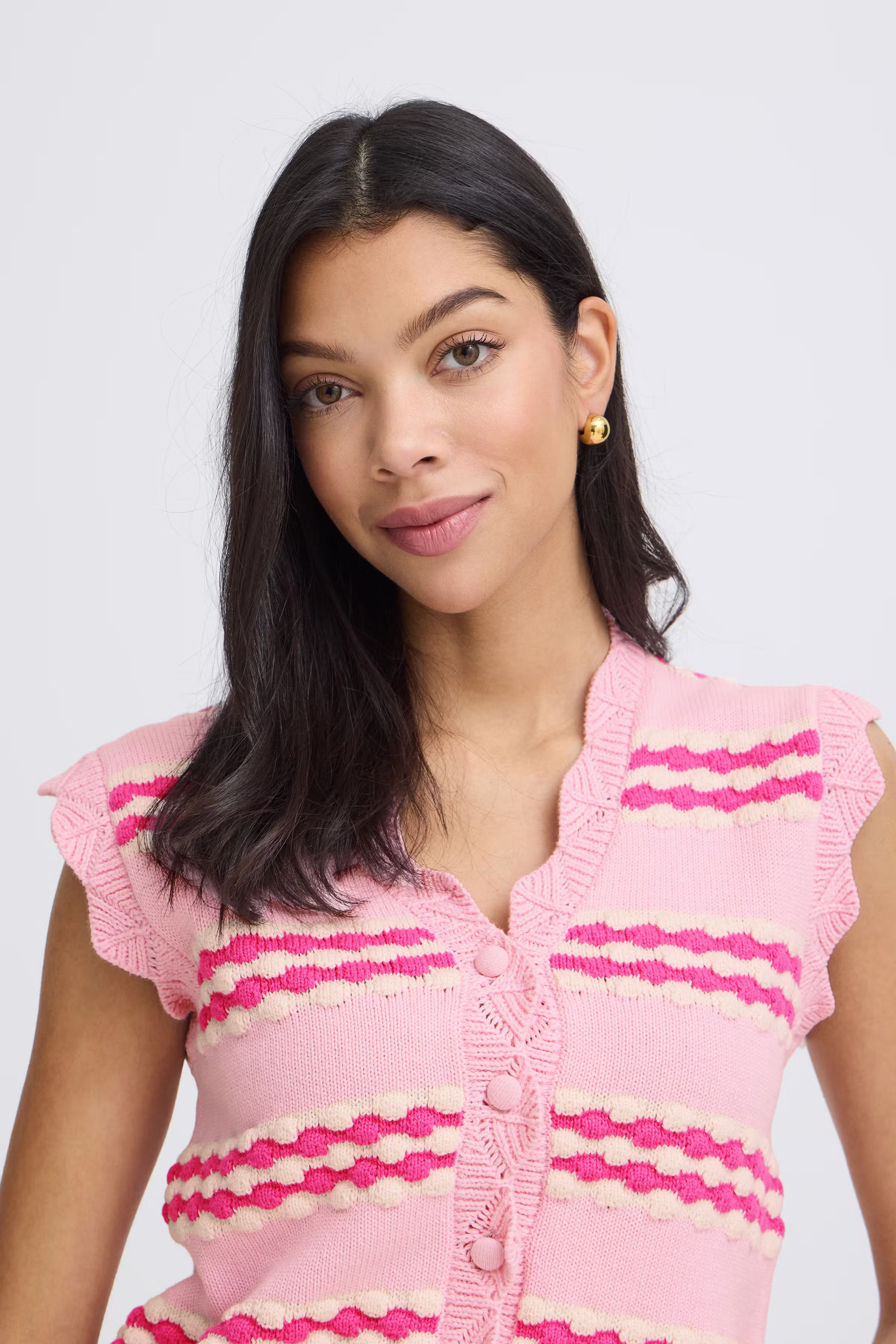 BYOSANRA Strikket vest LOOKBOOK DETAIL 20818954-900008209