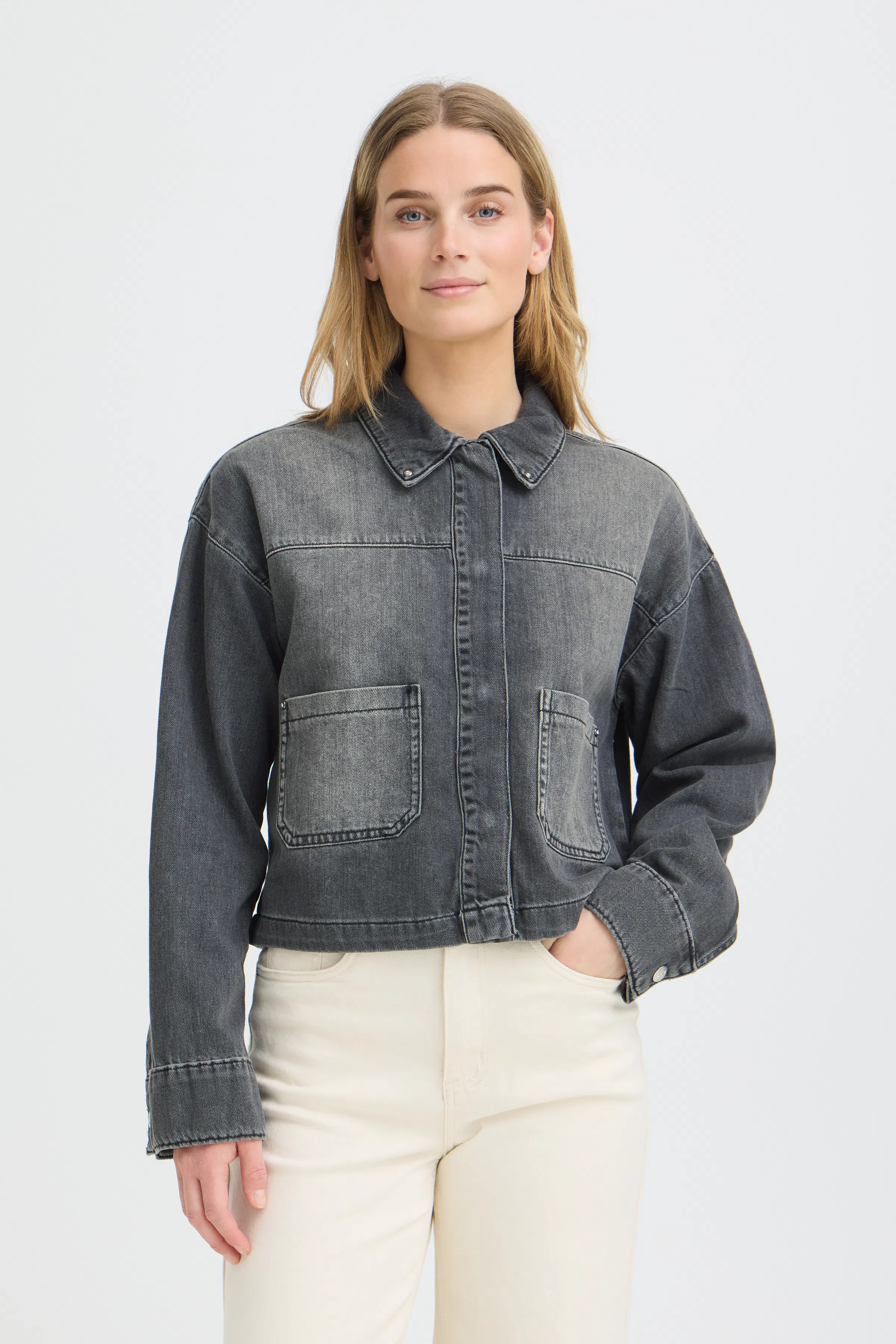 PZABIGAIL Skjorta LOOKBOOK FRONT 50210289-200006