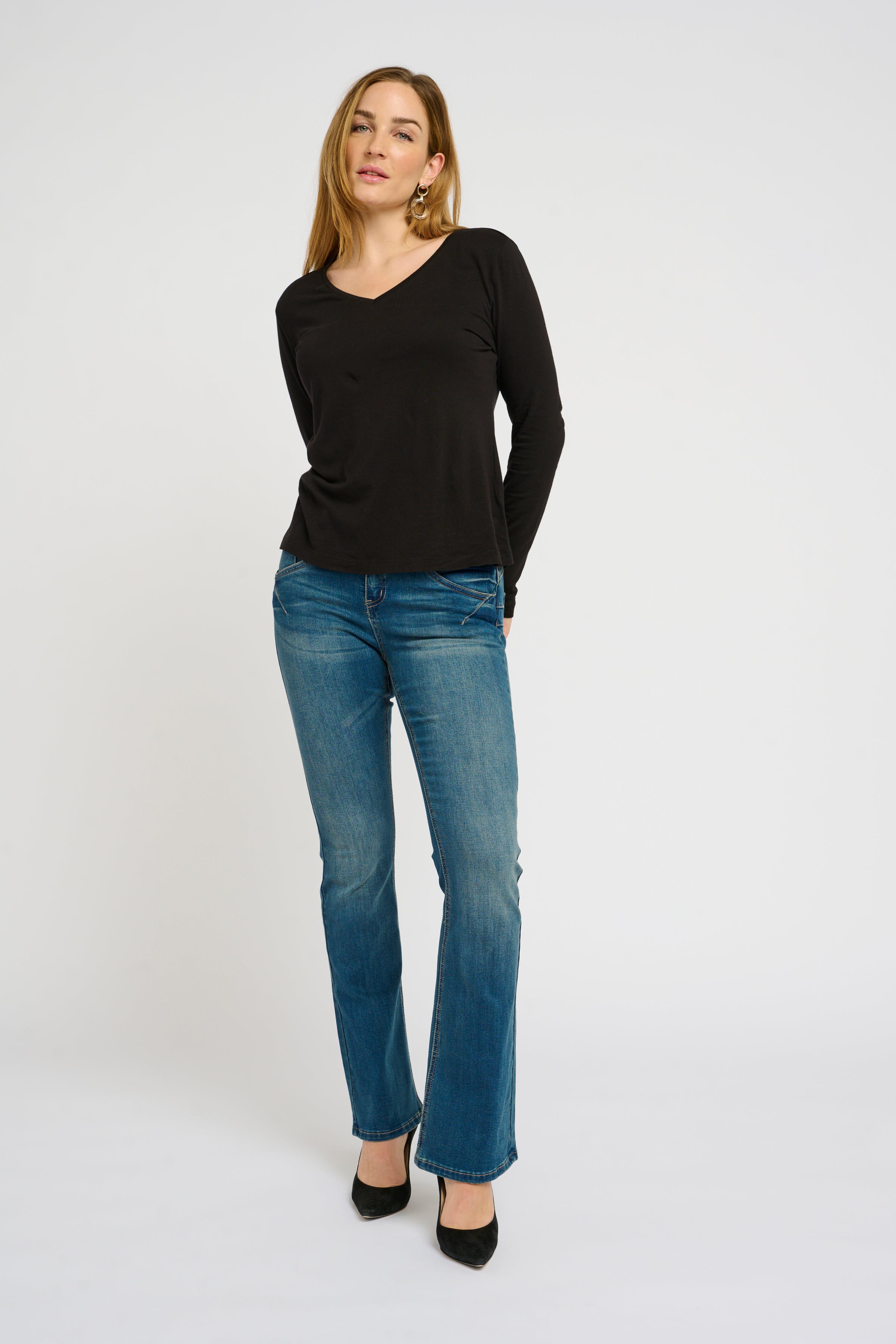 Naia T-shirt met lange mouwen LOOKBOOK FRONT 10605255-100120