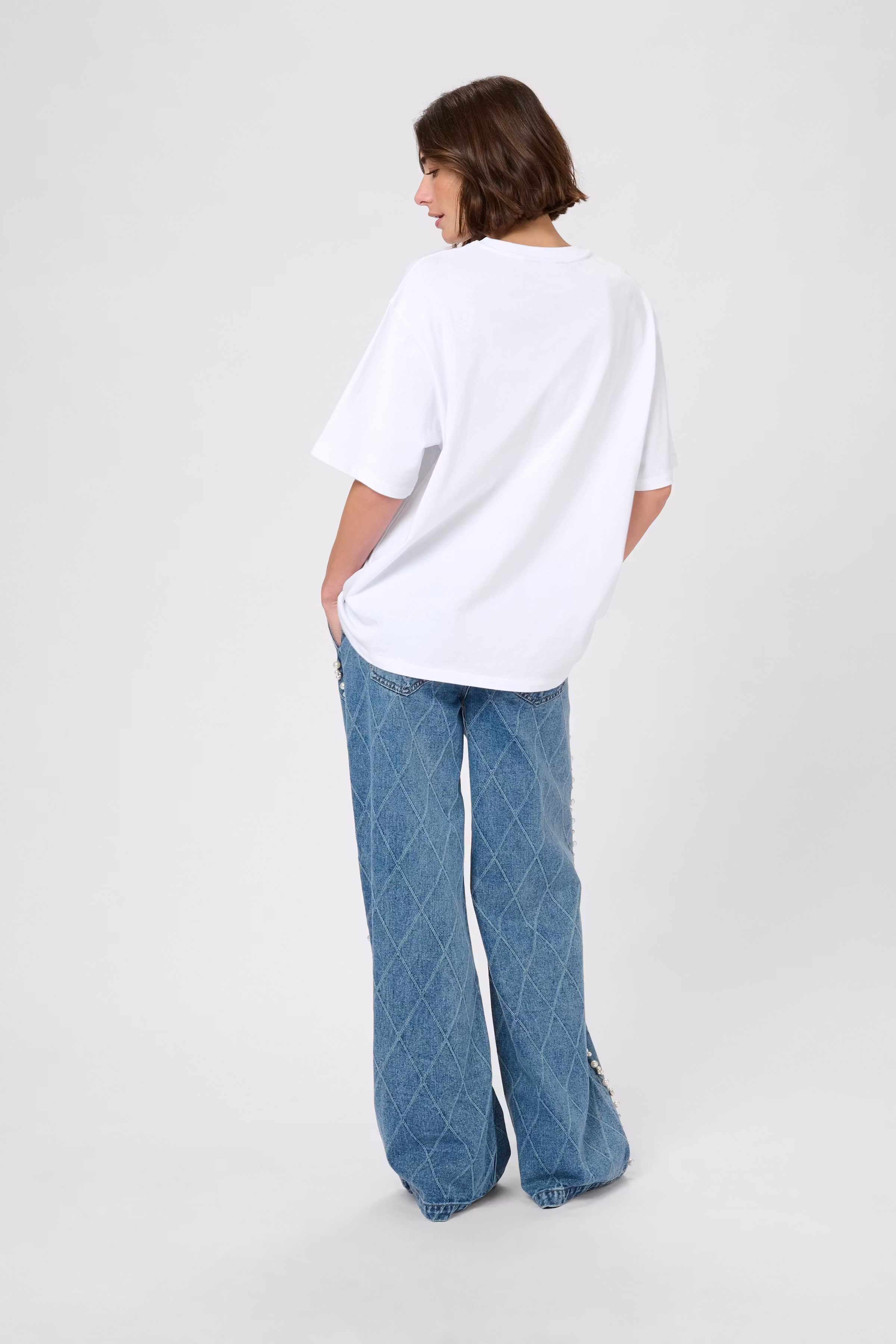 CUdavina Oversized t-shirt LOOKBOOK BACK 50112304-500069