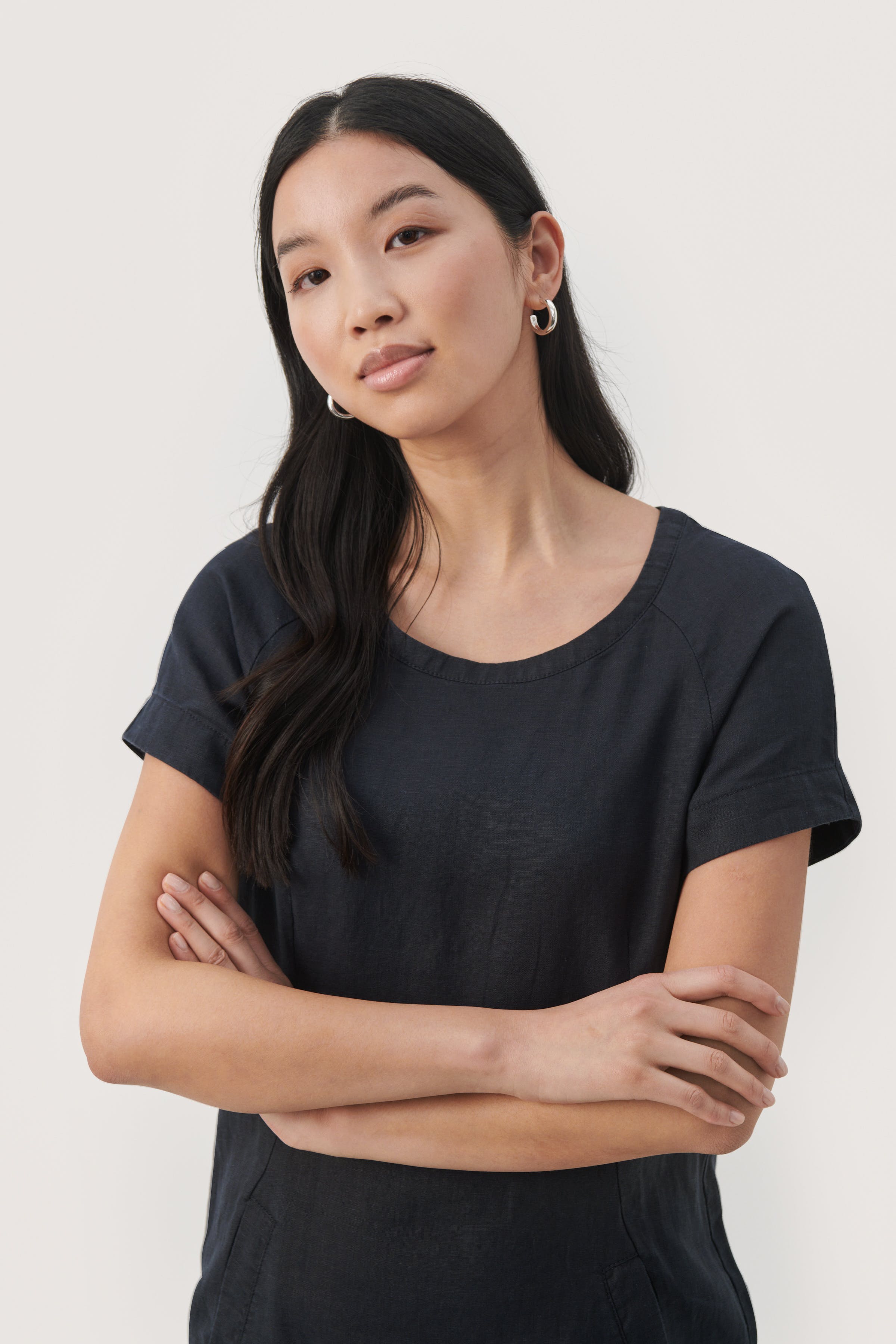 AundreasPW Korte linnen jurk LOOKBOOK DETAIL 30308855-194013