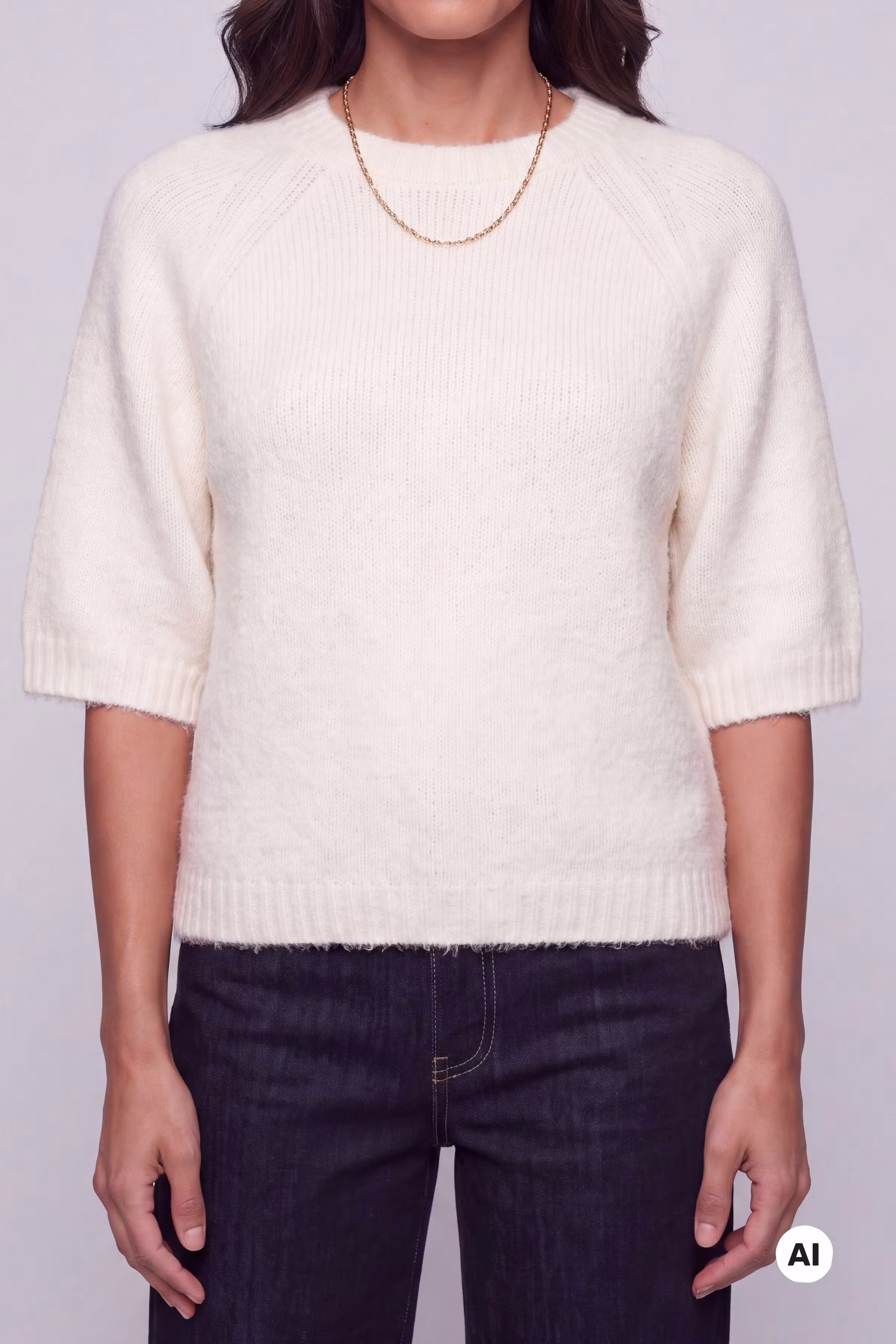 KAemilie Striktrøje i uldblanding LOOKBOOK FRONT 10508162-110602