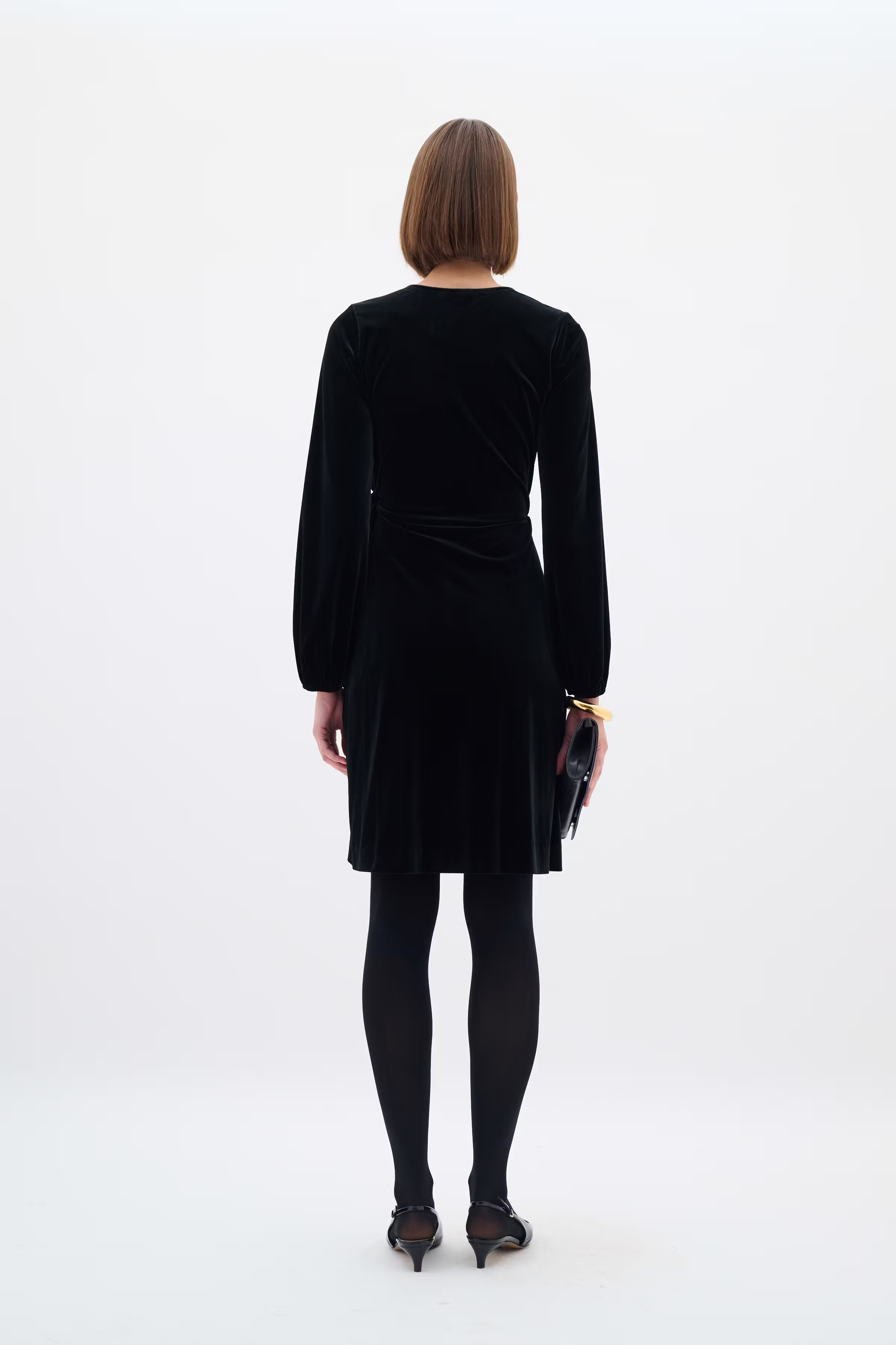 BrynnIW Goriel Velour Wrap Dress LOOKBOOK BACK 30110083-194008