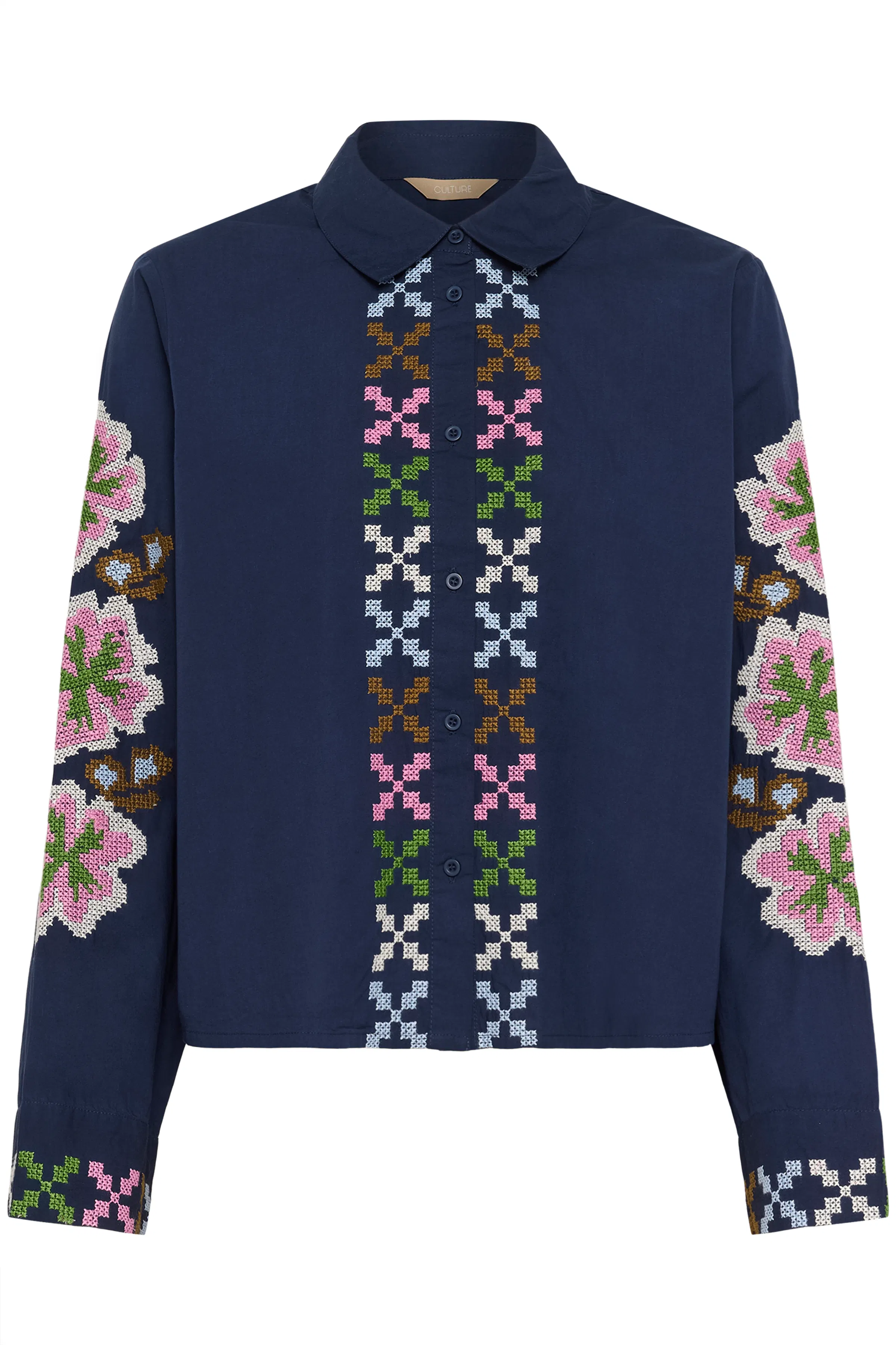 CUbreezy Skjorta med broderi PACK FRONT 50112708-194024