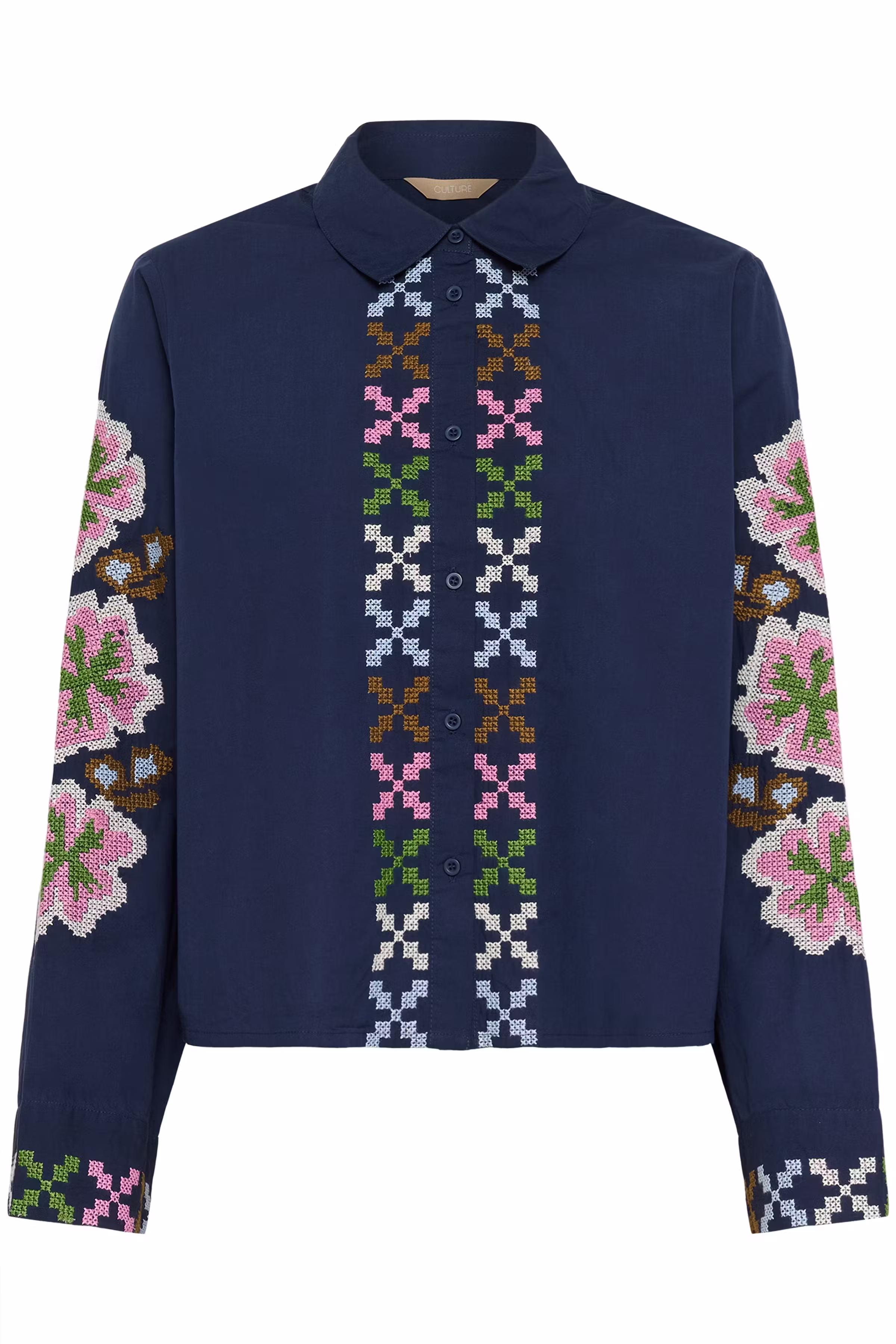 CUbreezy Blouse met borduursel LOOKBOOK FRONT 50112708-194024