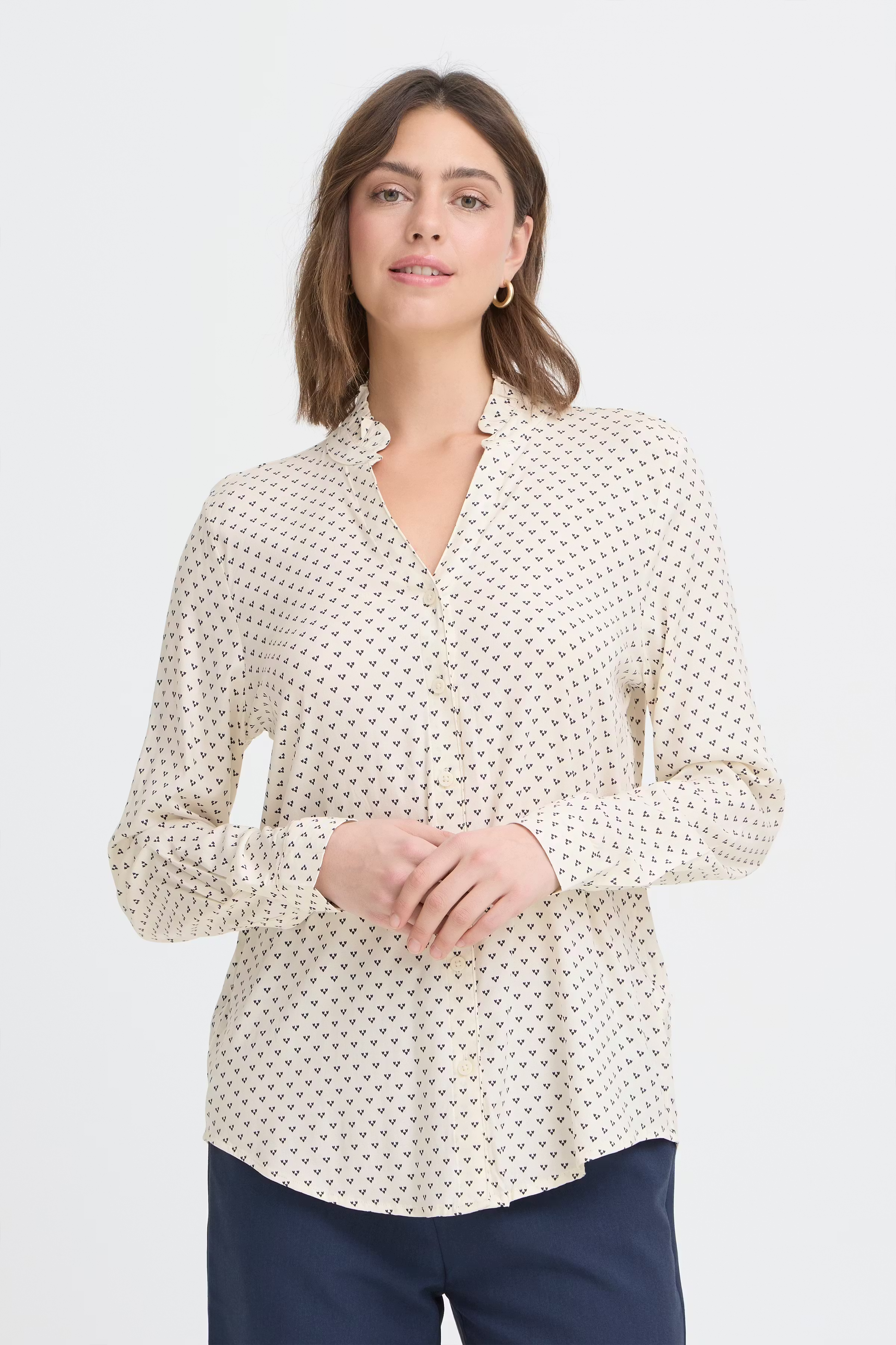 FRJUSTINE Skjorte LOOKBOOK FRONT 20617410-900008231