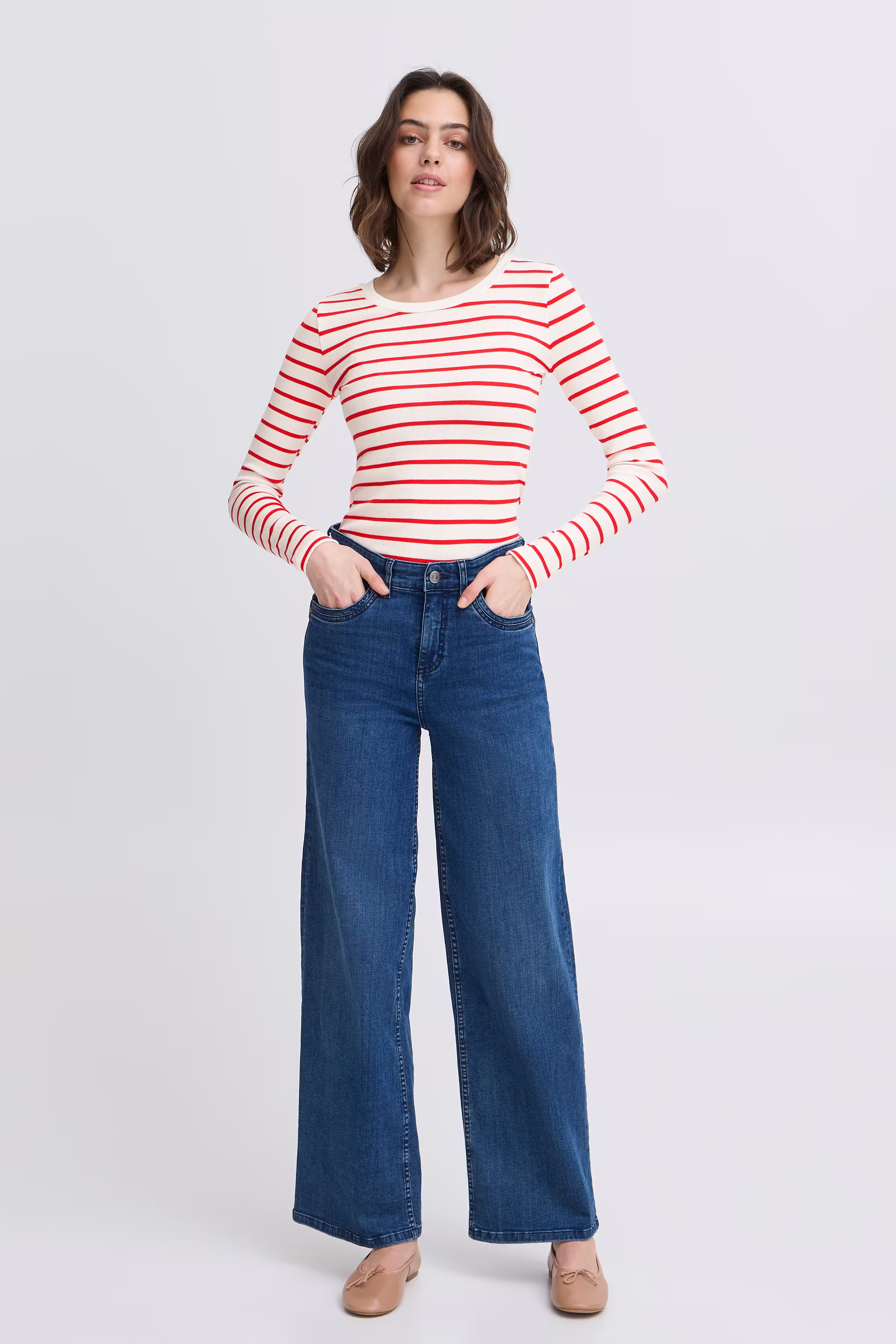 FRHIZAMOND Langermet T-shirt LOOKBOOK FRONT 20615551-201203