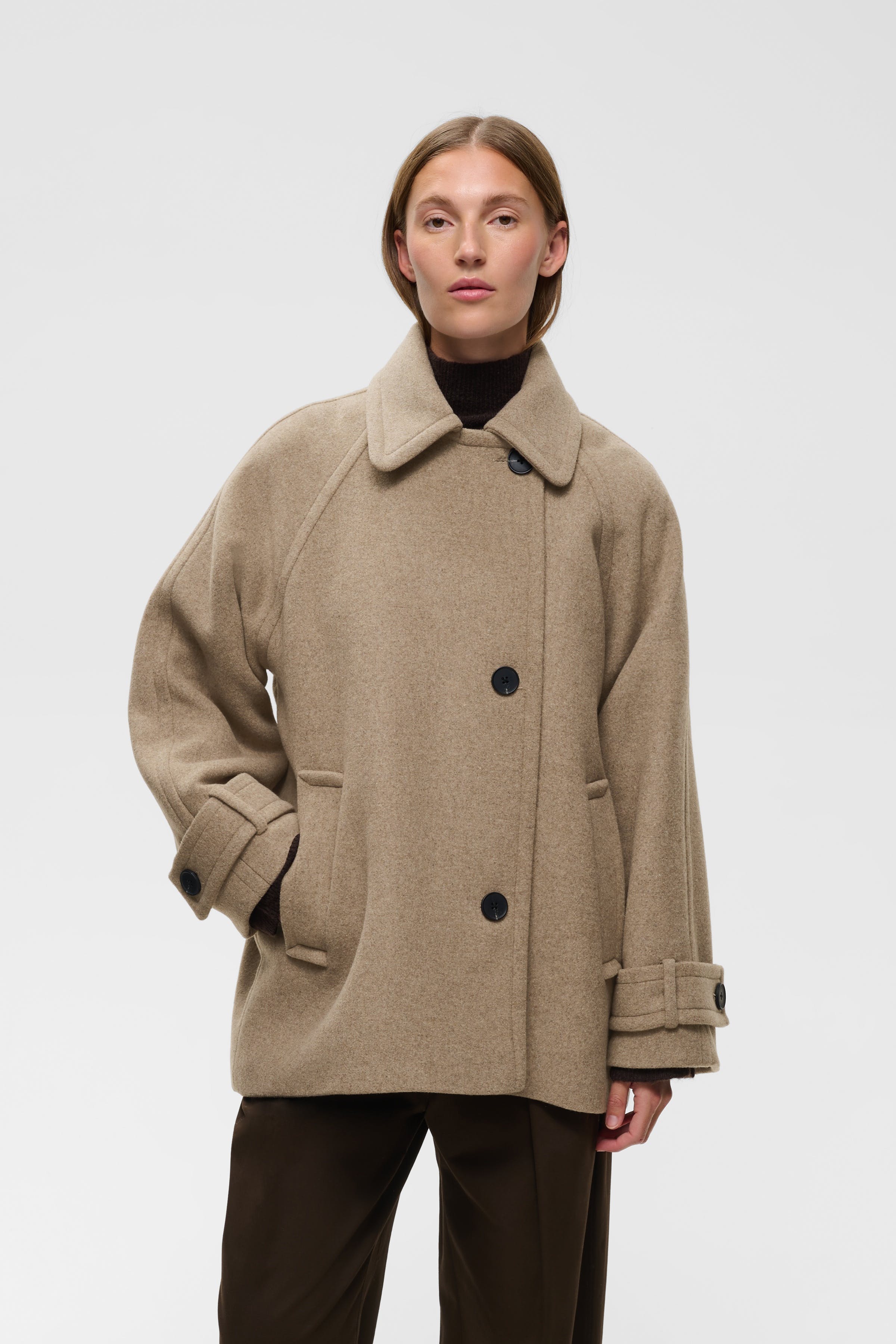ThoraIW Minona Overtøj LOOKBOOK FRONT 30111082-1813041