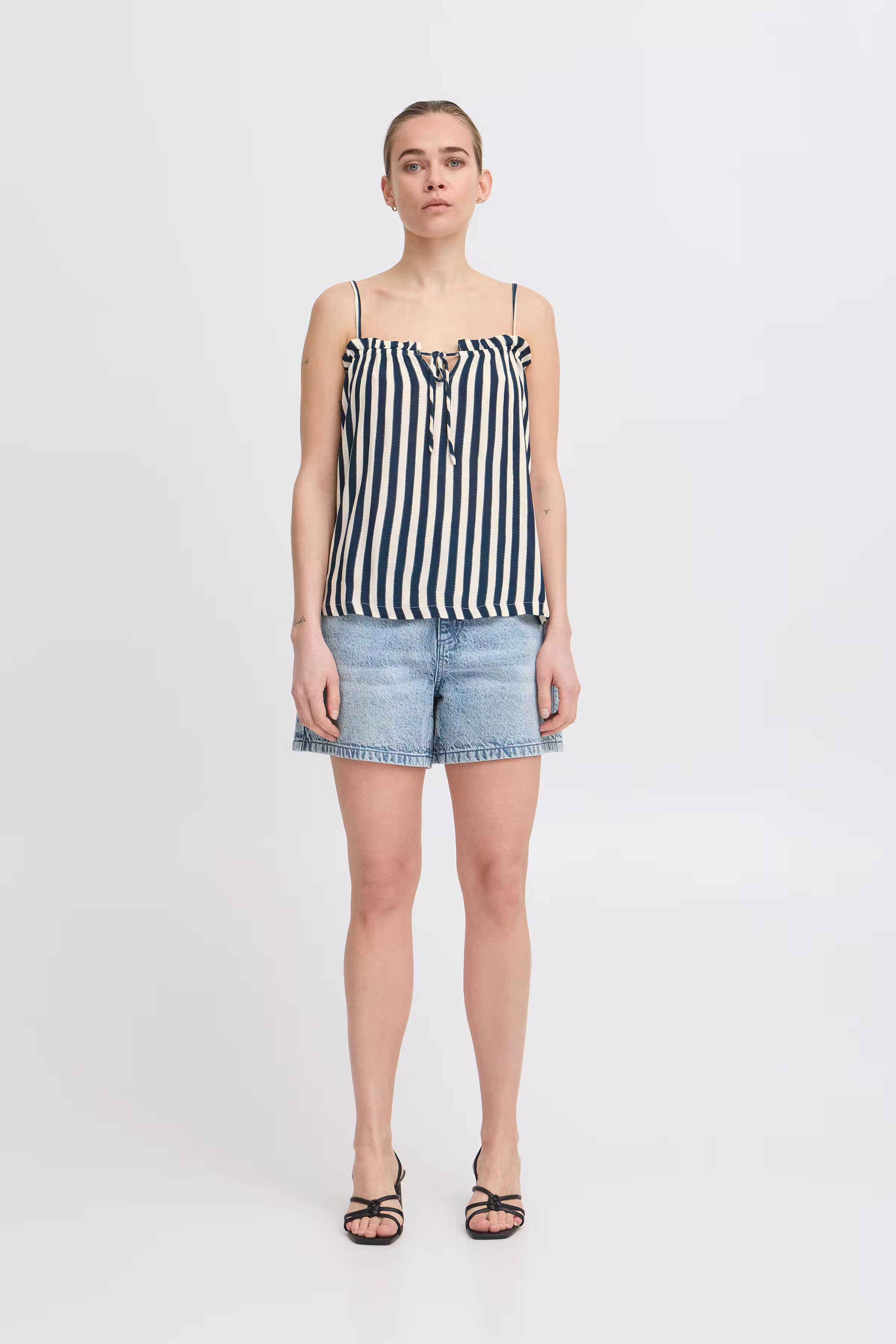 IHMARRAKECH Kurzarm-Bluse LOOKBOOK FRONT 20122946-204479