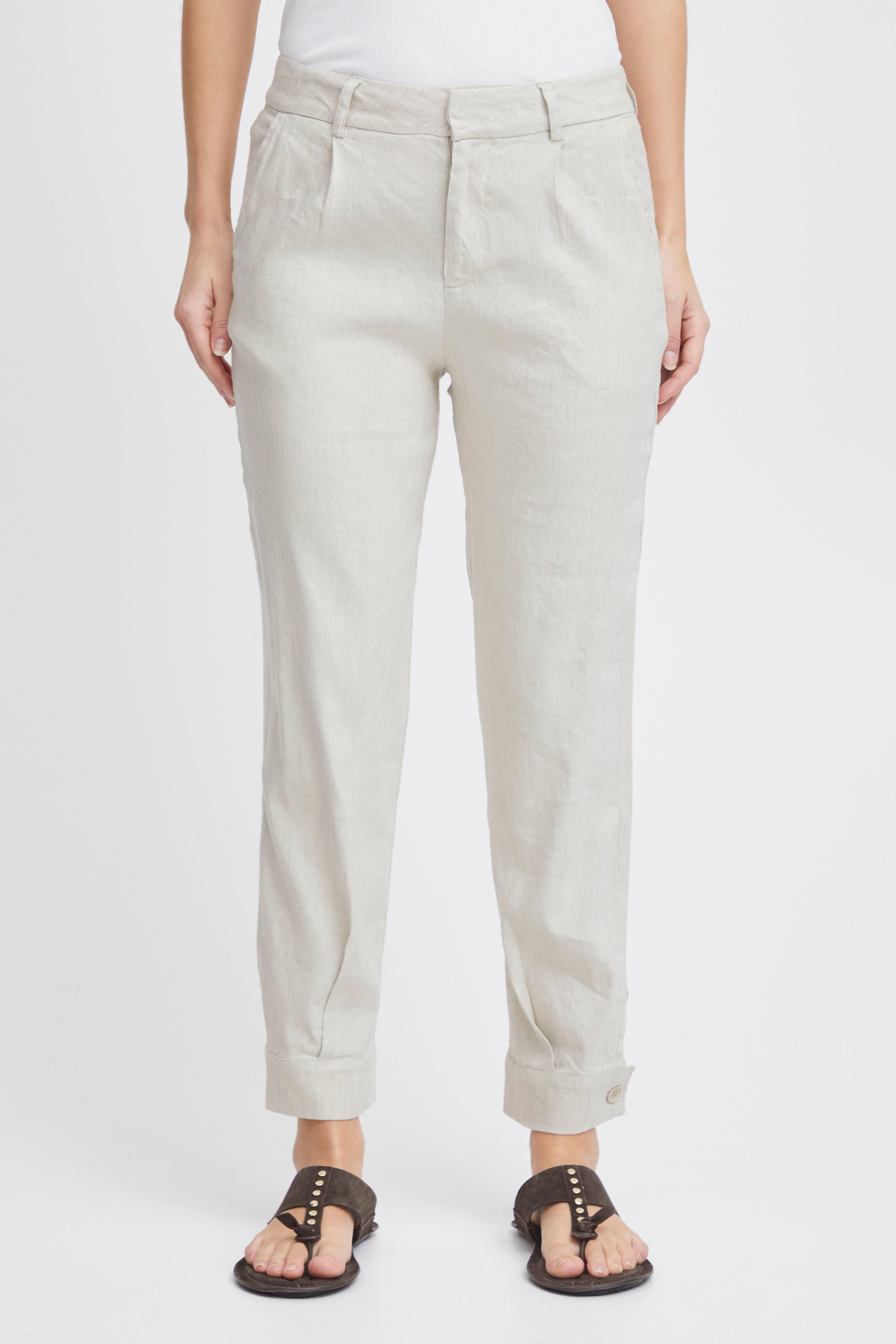 PZLUCA High Waist Trousers LOOKBOOK FRONT 50207379-1309071