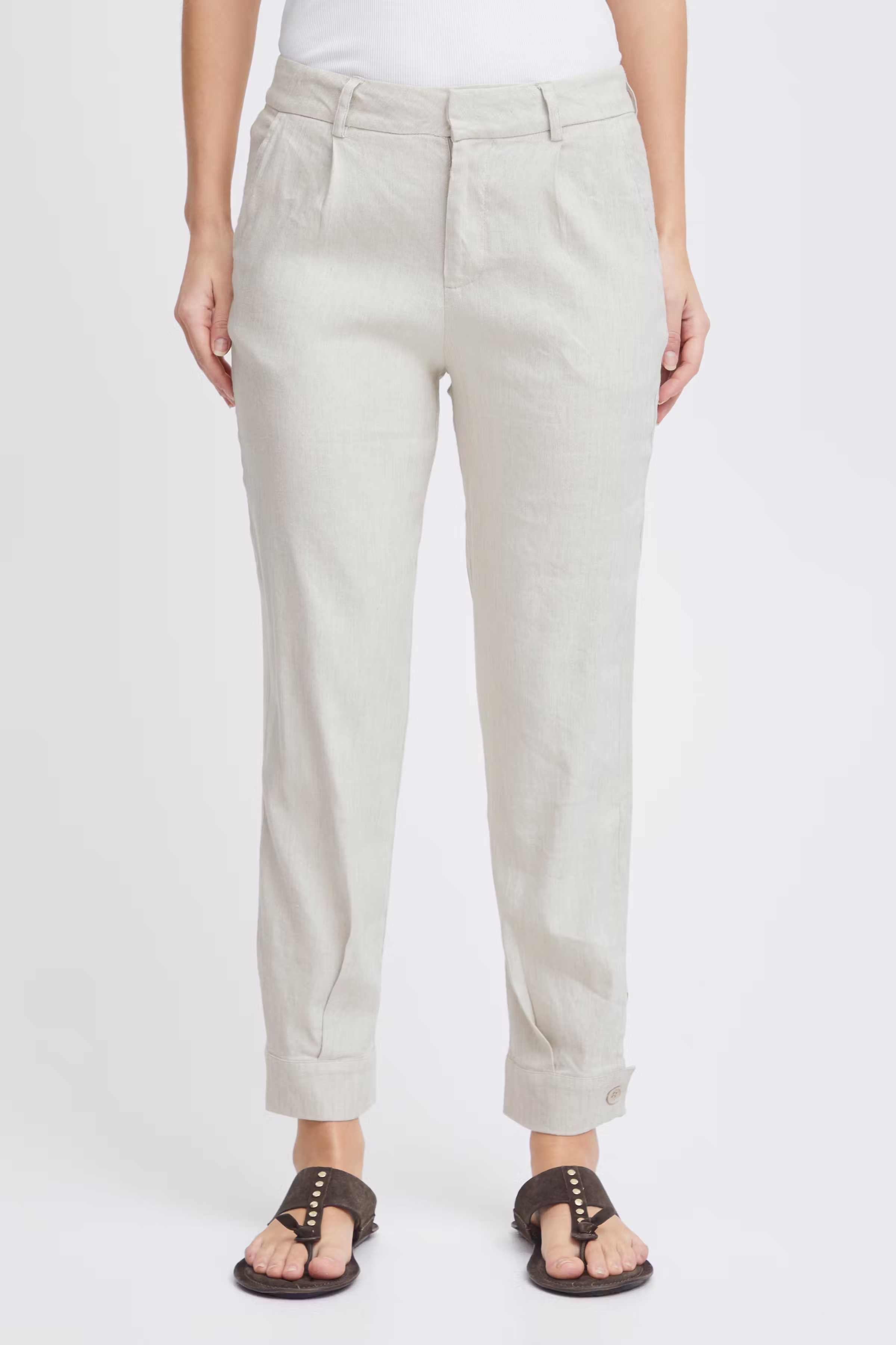 PZLUCA High Waist Trousers LOOKBOOK FRONT 50207379-1309071