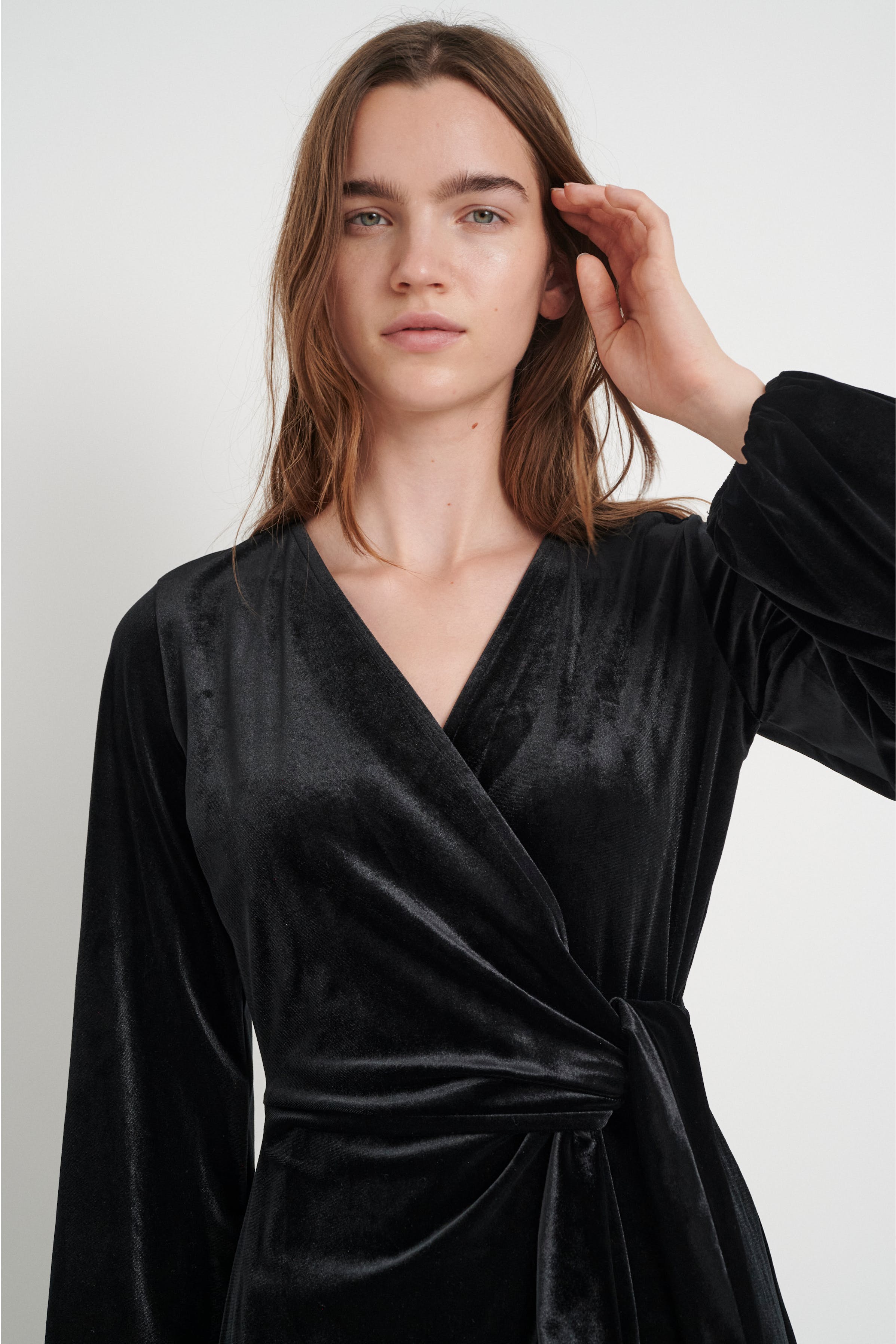 GorielIW Velour Kjole LOOKBOOK FRONT 30106706-194008