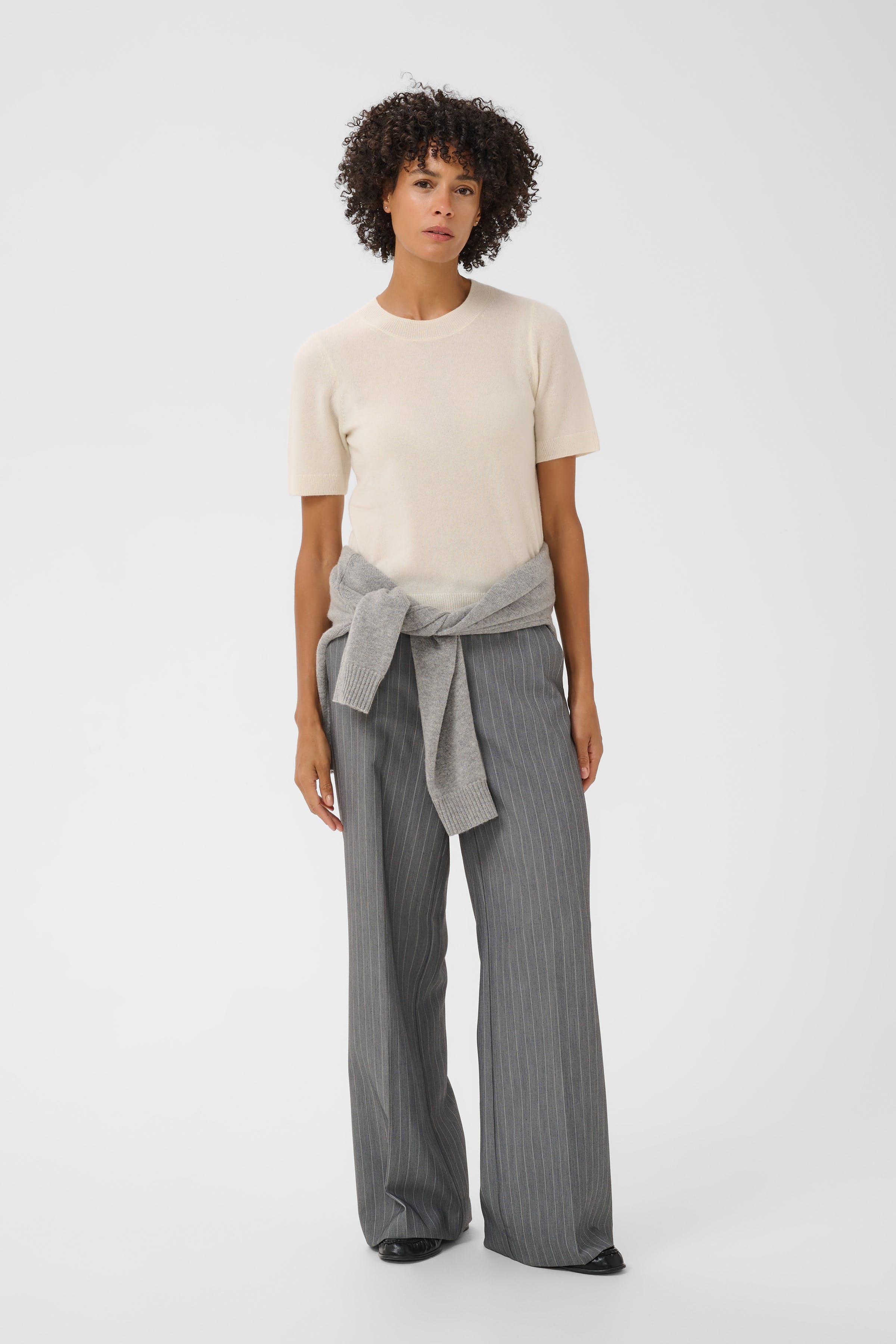 EverlottaPW Kortärmad kashmirstickad tröja LOOKBOOK FRONT 30307338-110701