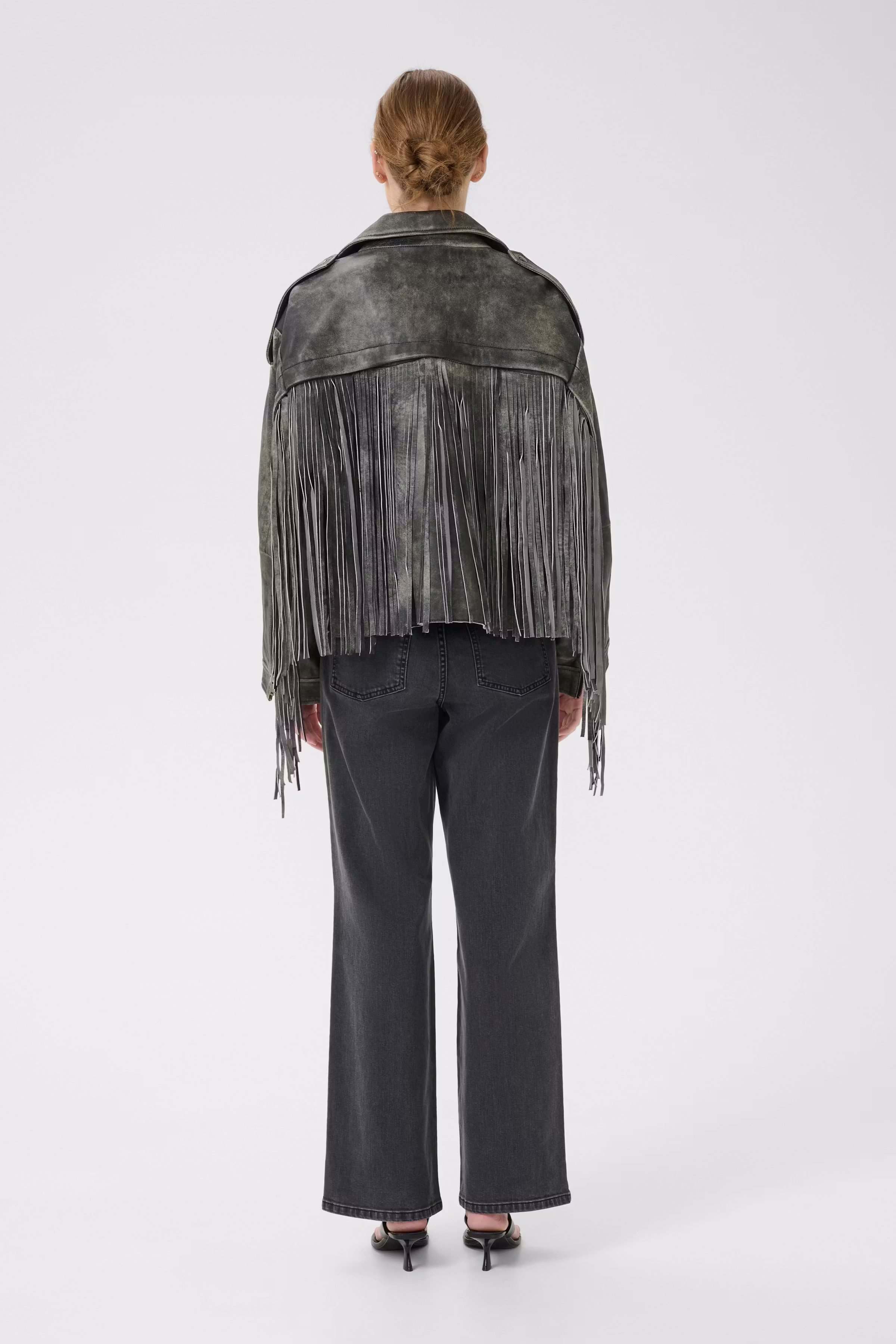 GZjaggy Leren jas LOOKBOOK BACK 10910027-105760