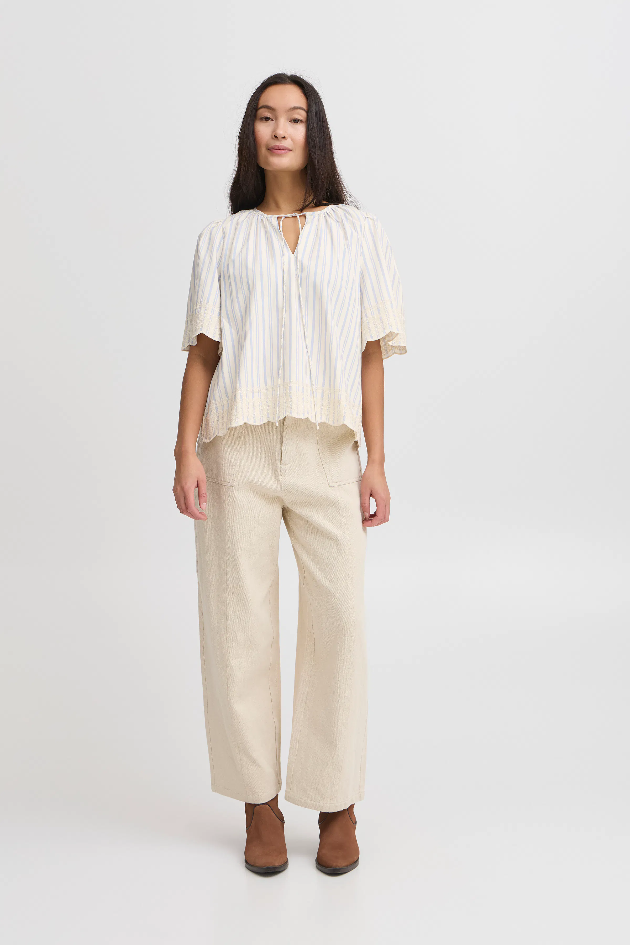 IRMAJA Blouse met korte mouwen LOOKBOOK FRONT 20122709-130905