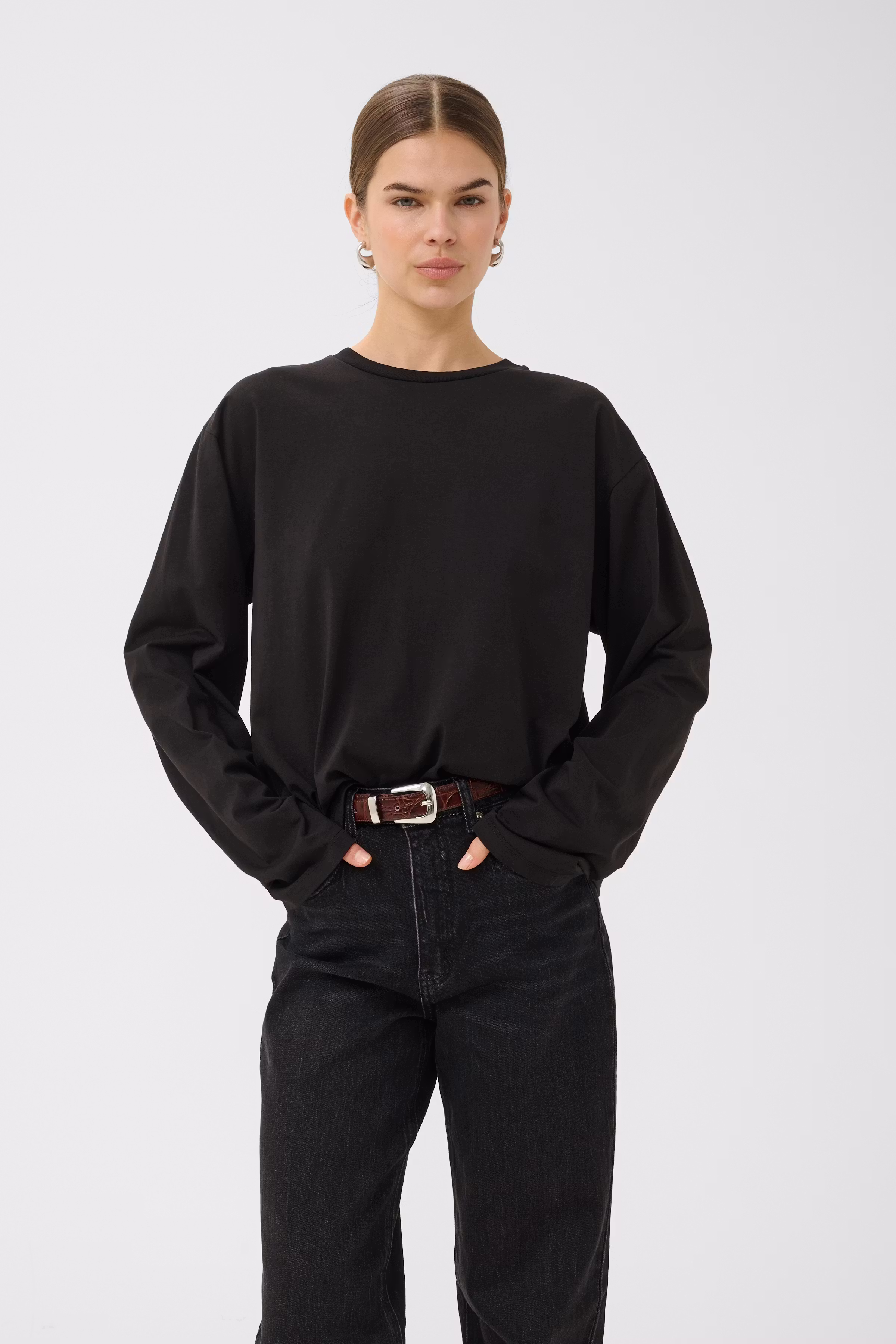 GZtima Langærmet t-shirt LOOKBOOK FRONT 10910959-100017