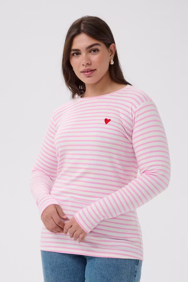 KClia Gestreiftes Langarm-T-Shirt LOOKBOOK FRONT 10580179-109527