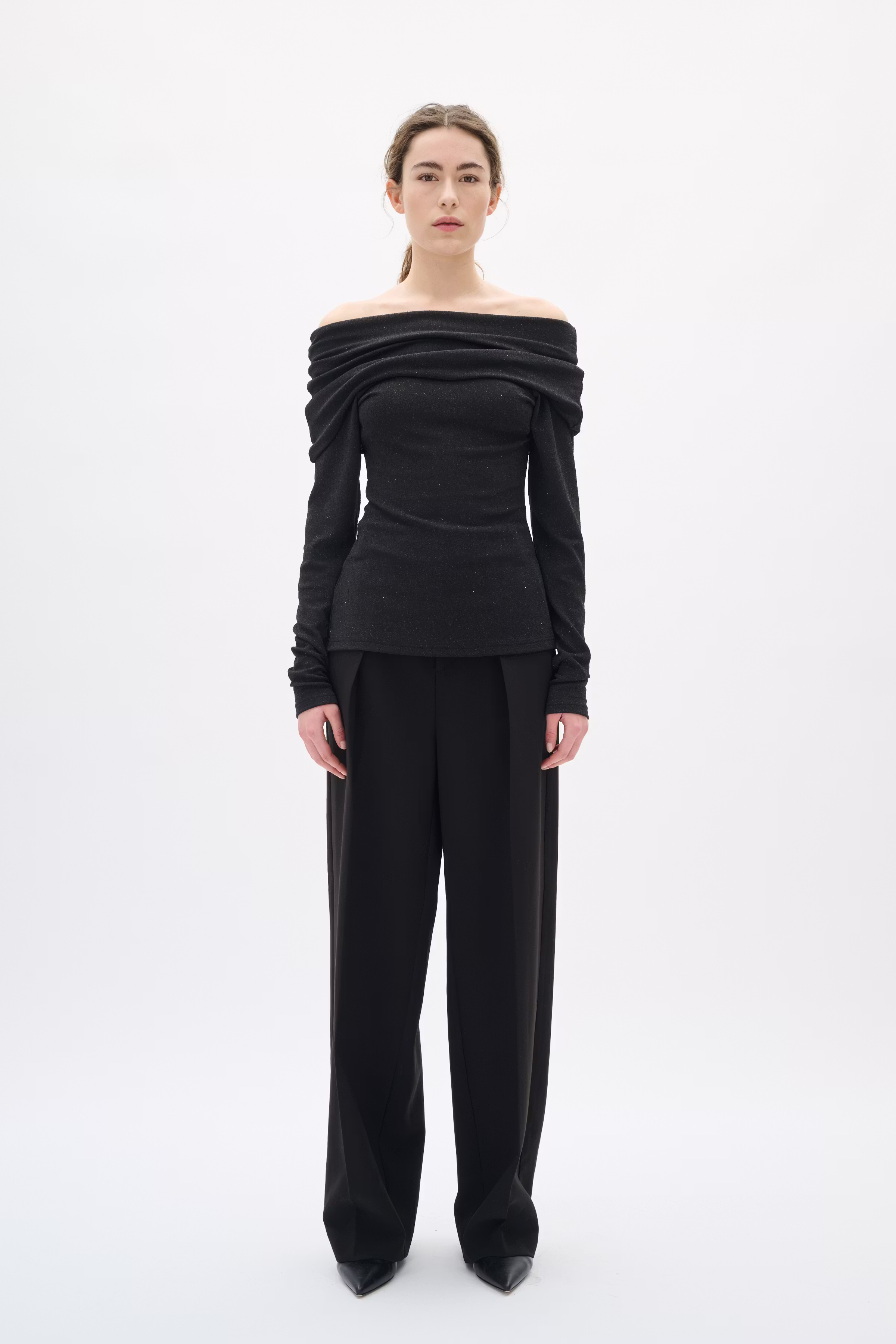 KRITHIW Glitterbluse LOOKBOOK FRONT 30112124-194008