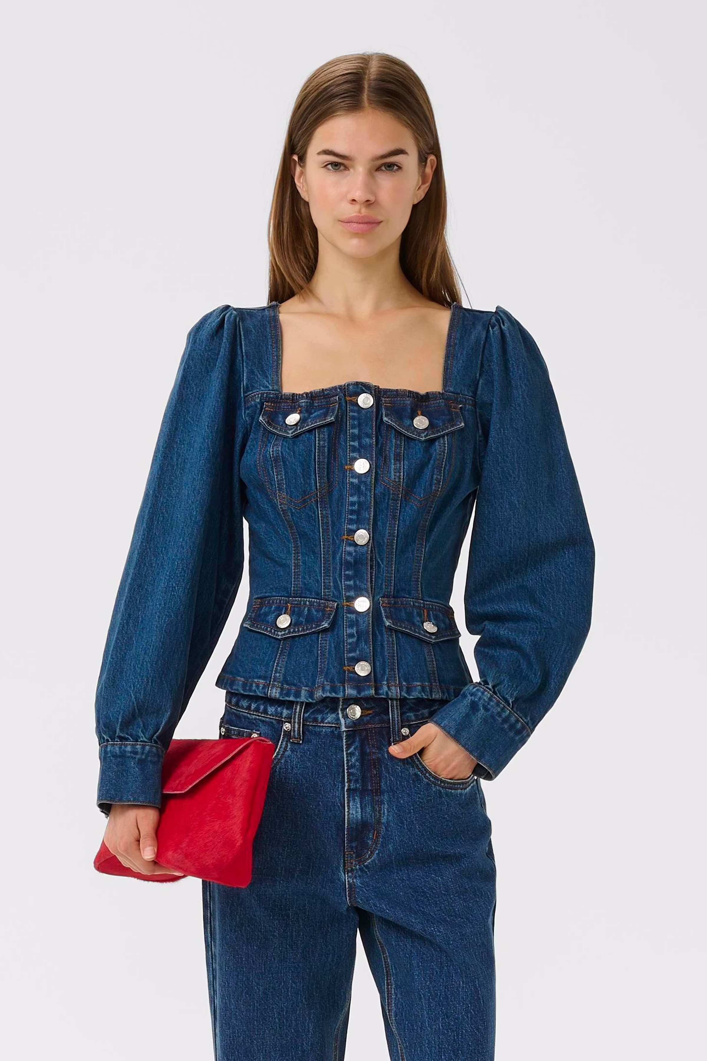 GZsamia Denimskjorte LOOKBOOK FRONT 10911020-109201