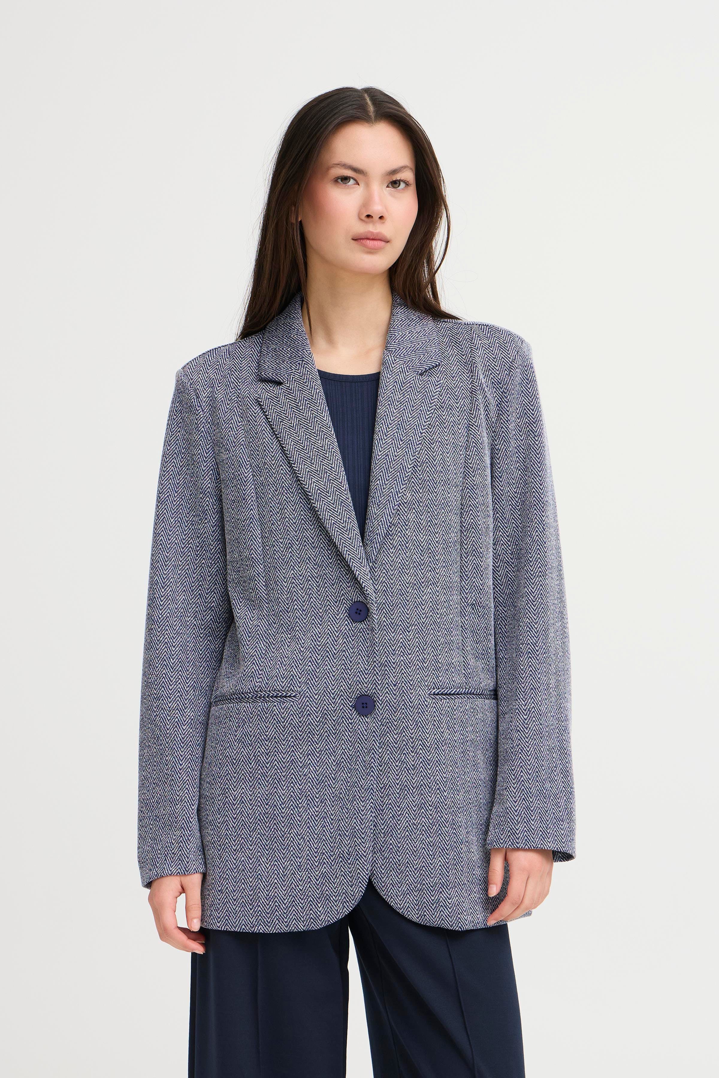 IHKATE JACQUARD OVERSIZE Blazer LOOKBOOK FRONT 20121605-900000478