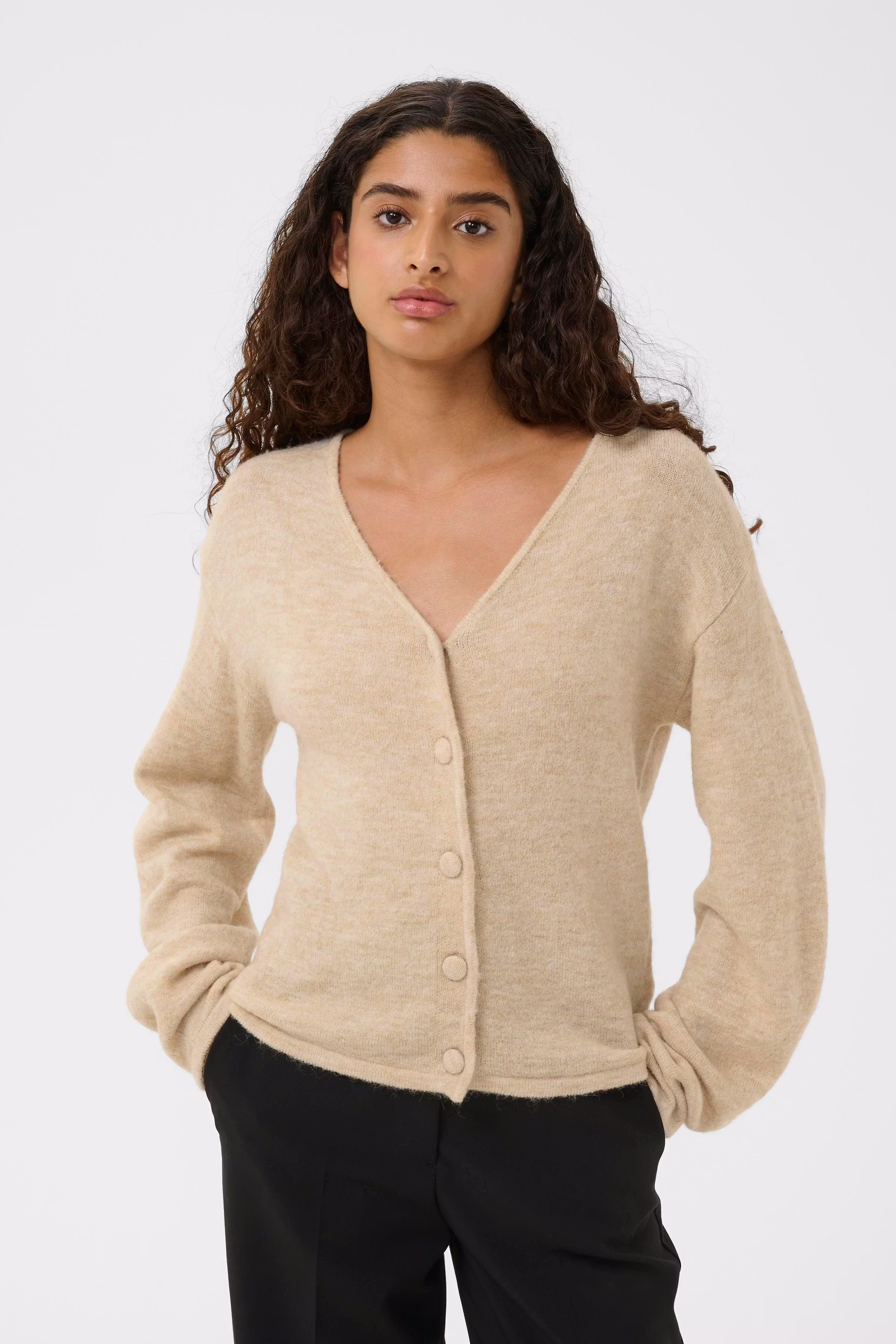 SLHedaya Cardigan LOOKBOOK FRONT 30409076-130401