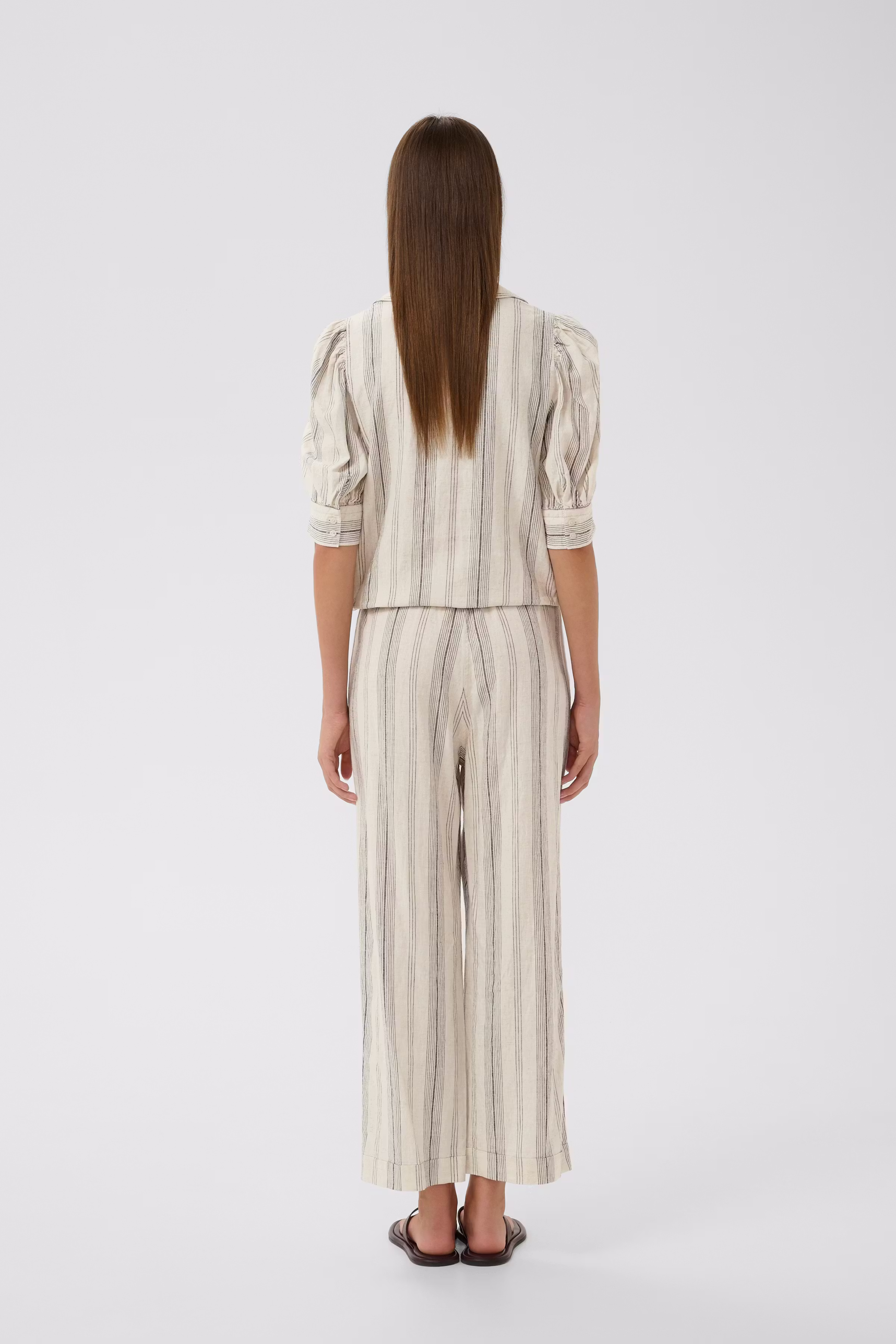 RimoneIW Leinen Hose LOOKBOOK BACK 30110459-900007202