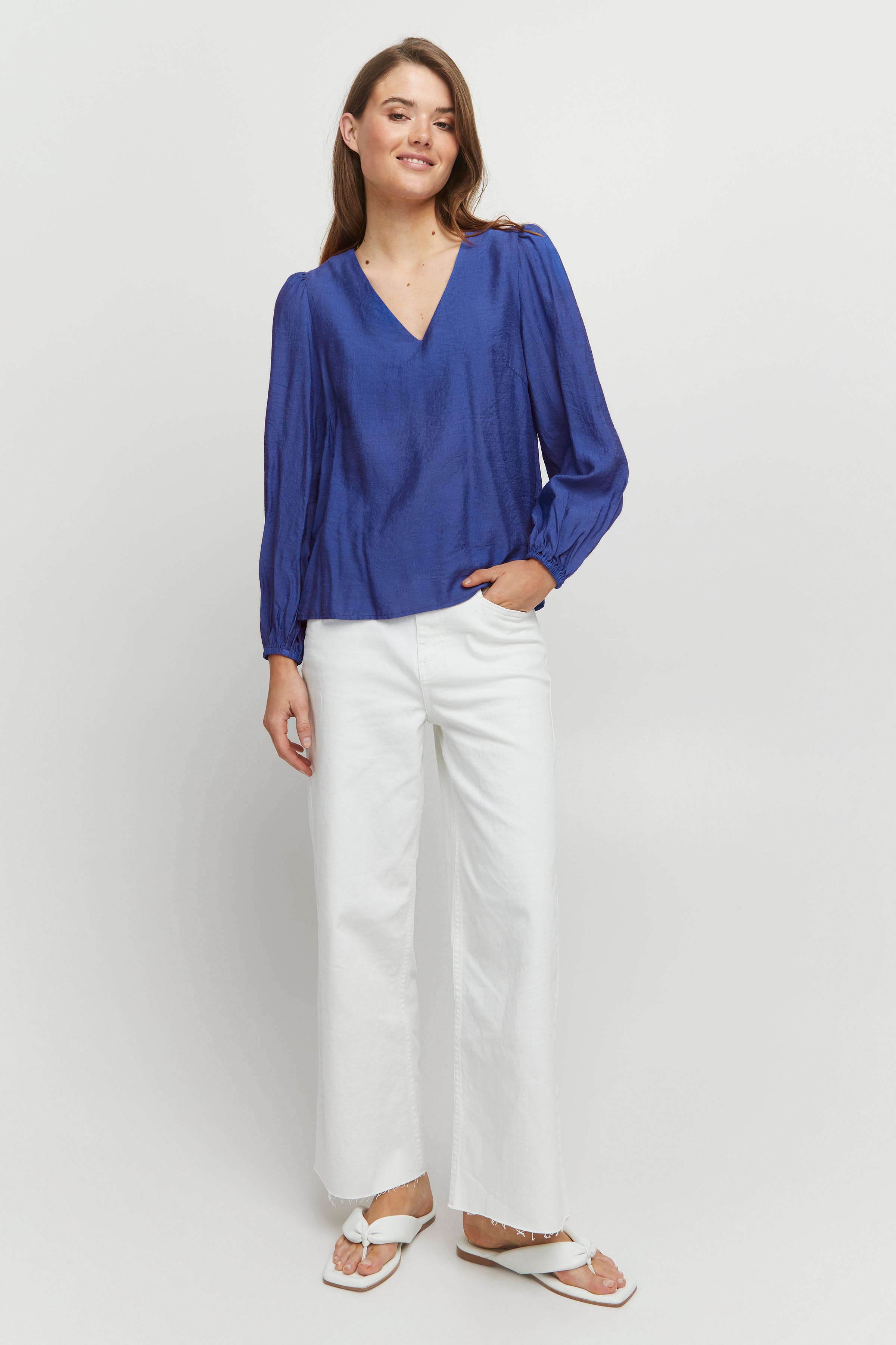 Långärmad blus LOOKBOOK FRONT 20812606-194045