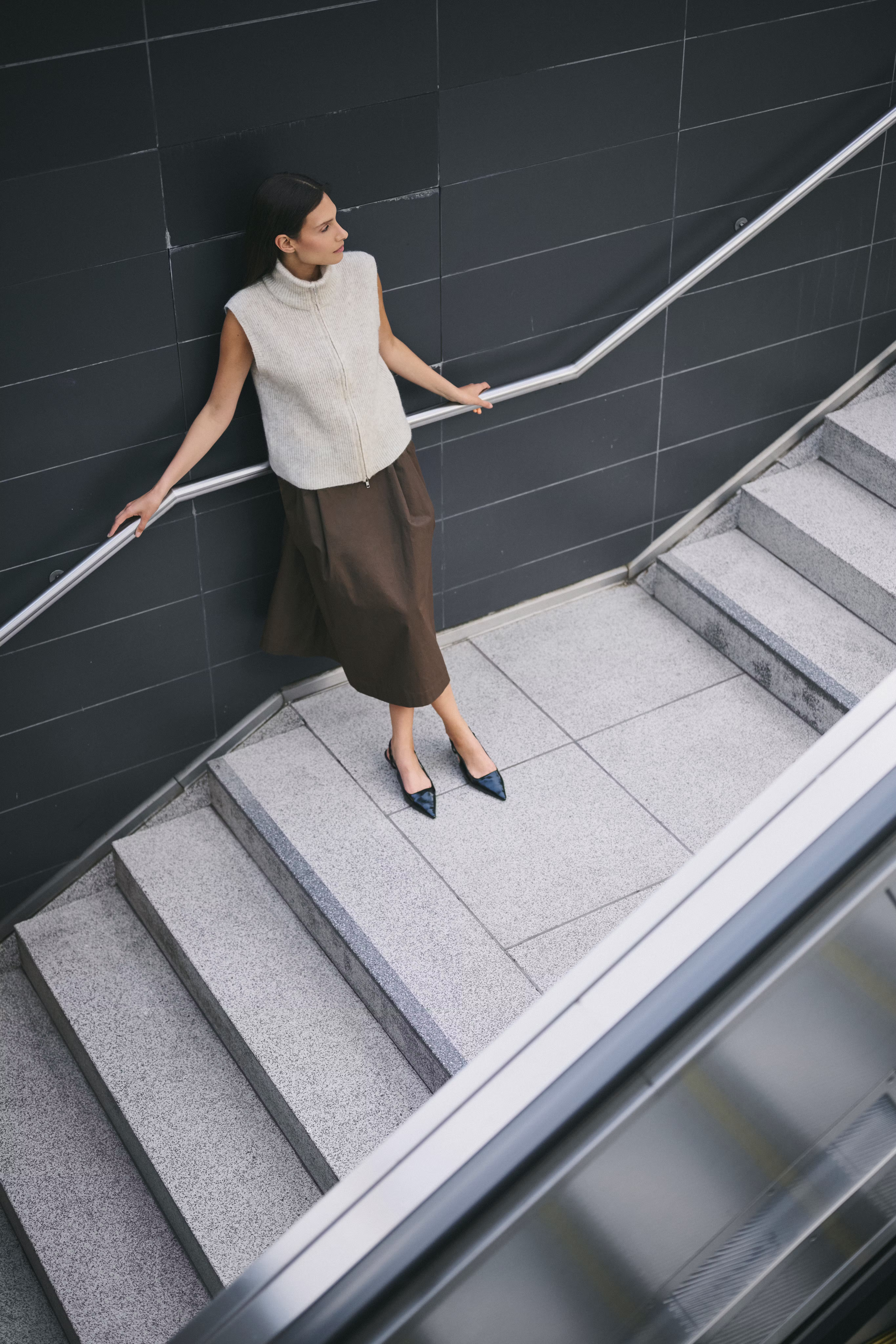 KBZelda Knitted zip vest LOCATION NONE 10105645-100306