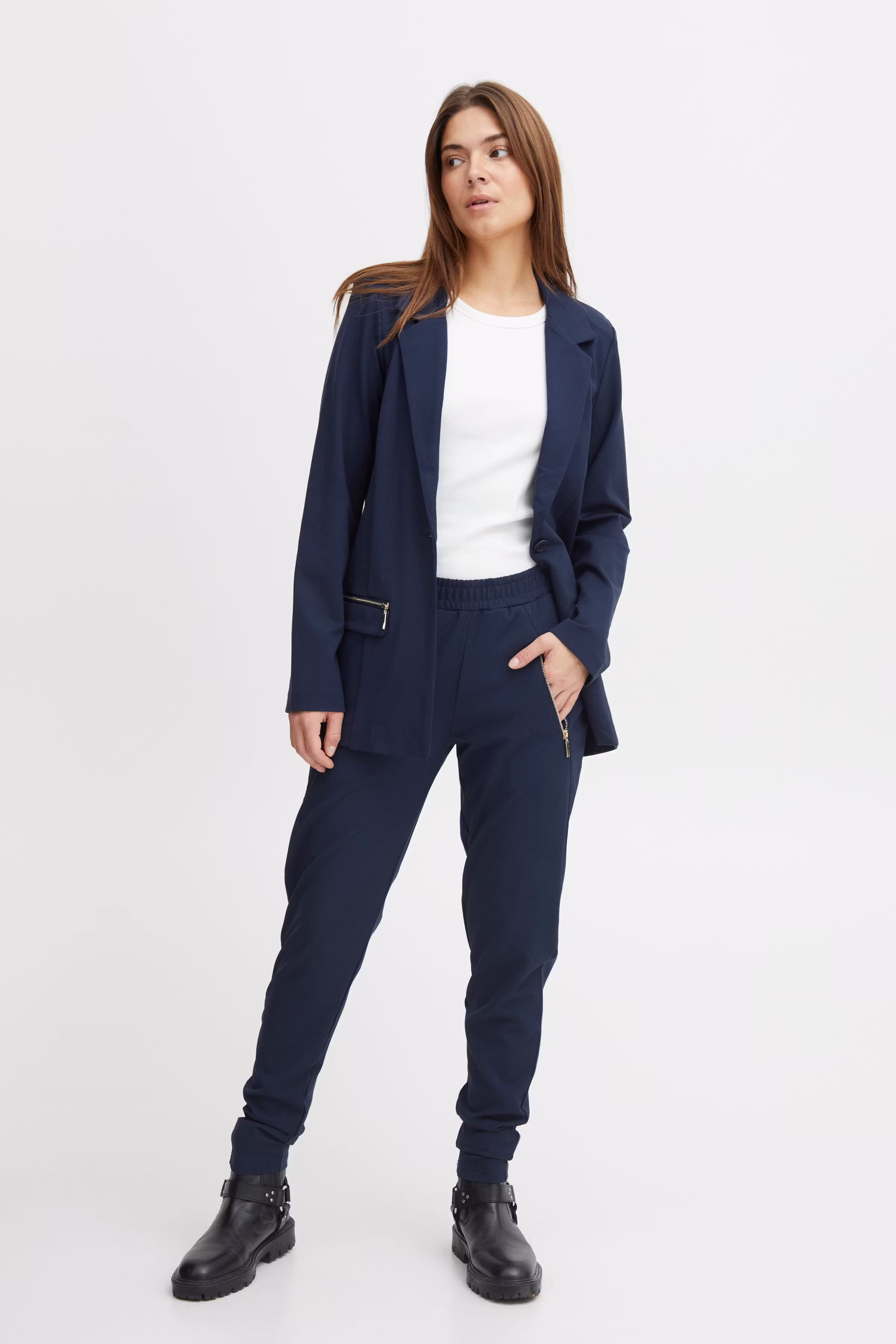 PZKIRA High Waist Trousers LOOKBOOK FRONT 50207114-194020