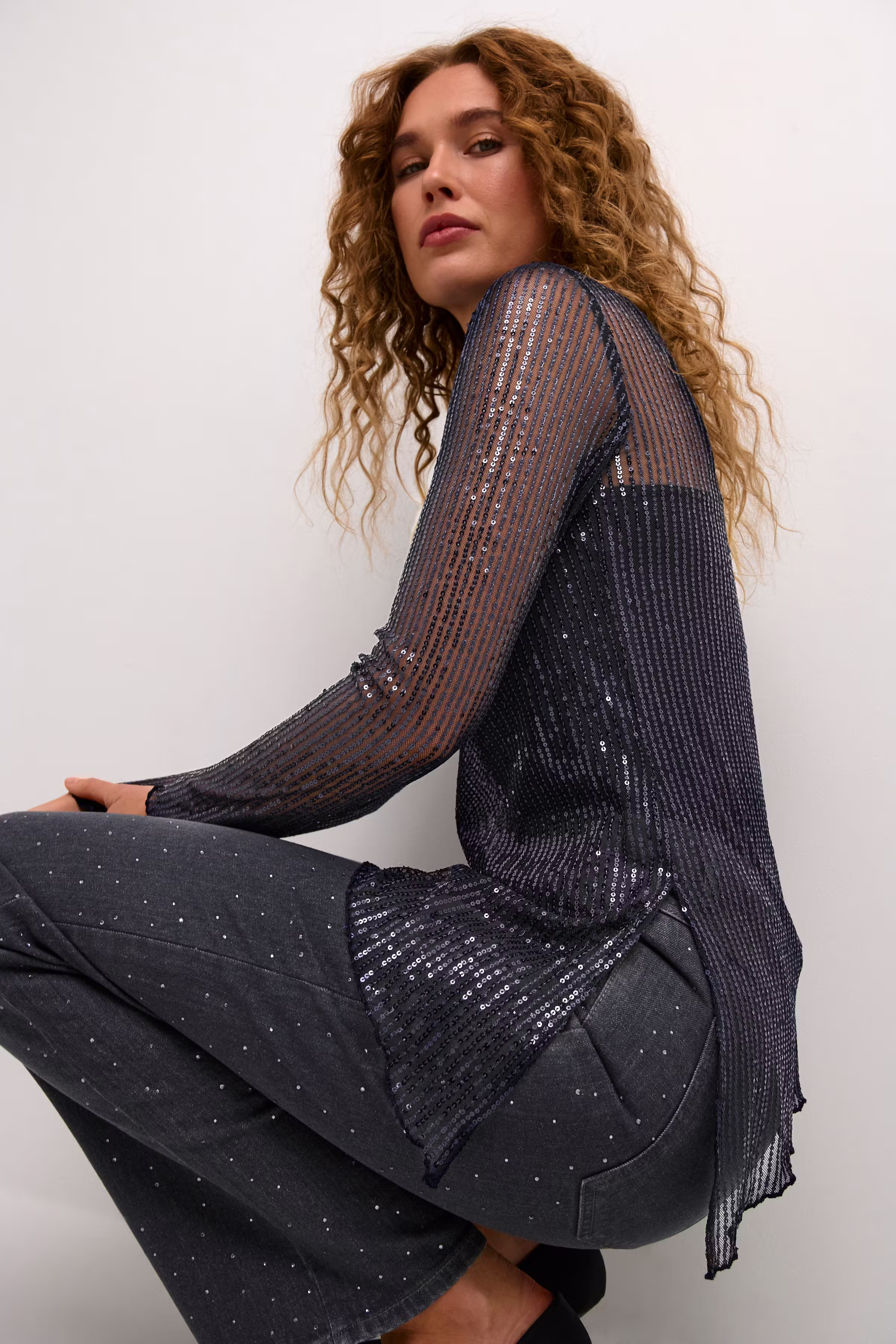 CUgiya Pailletten Blouse LOOKBOOK DETAIL 50111189-106613