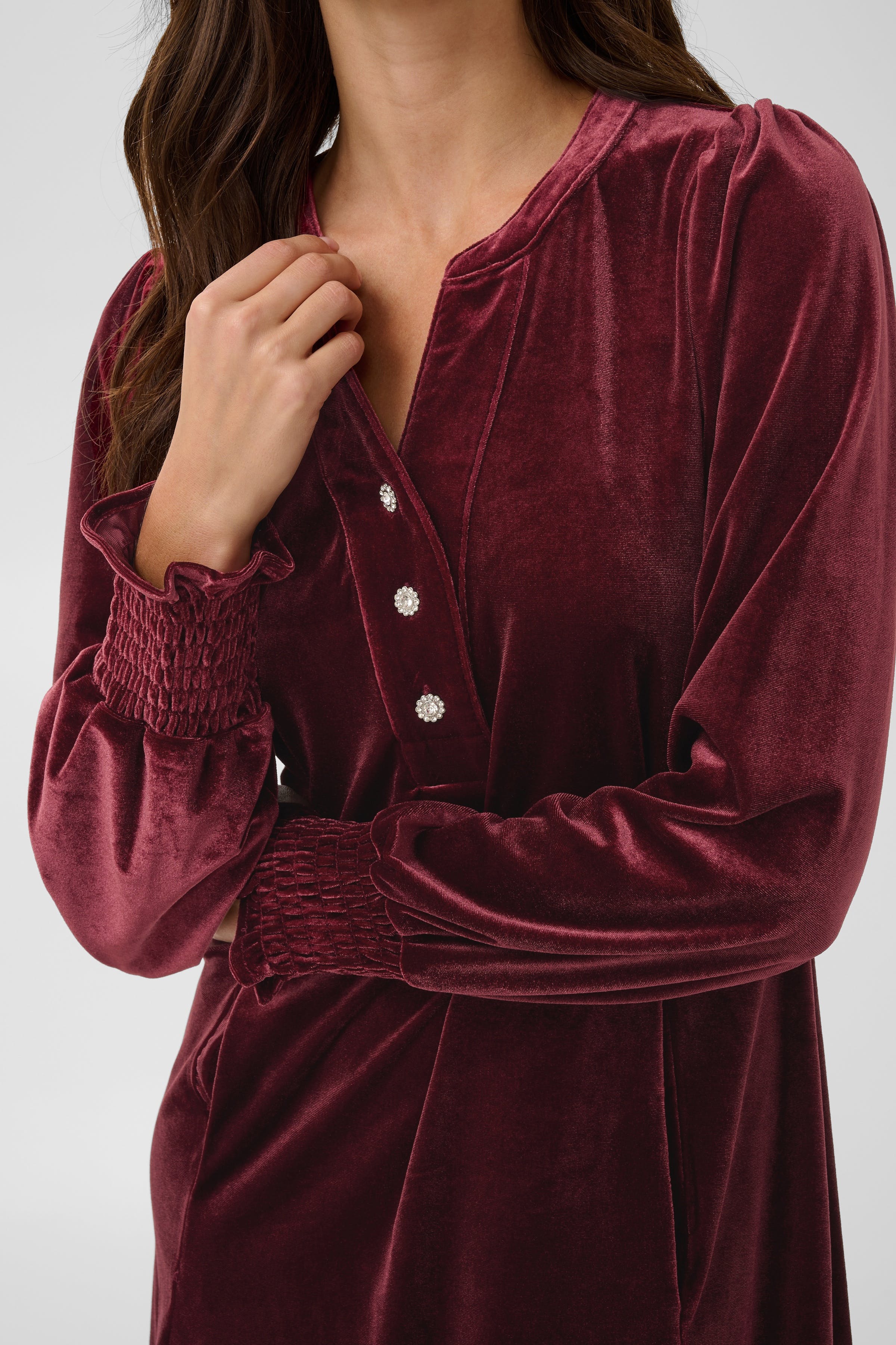 CUCHANANNA Velourkjole
 LOOKBOOK DETAIL 50114127-191522