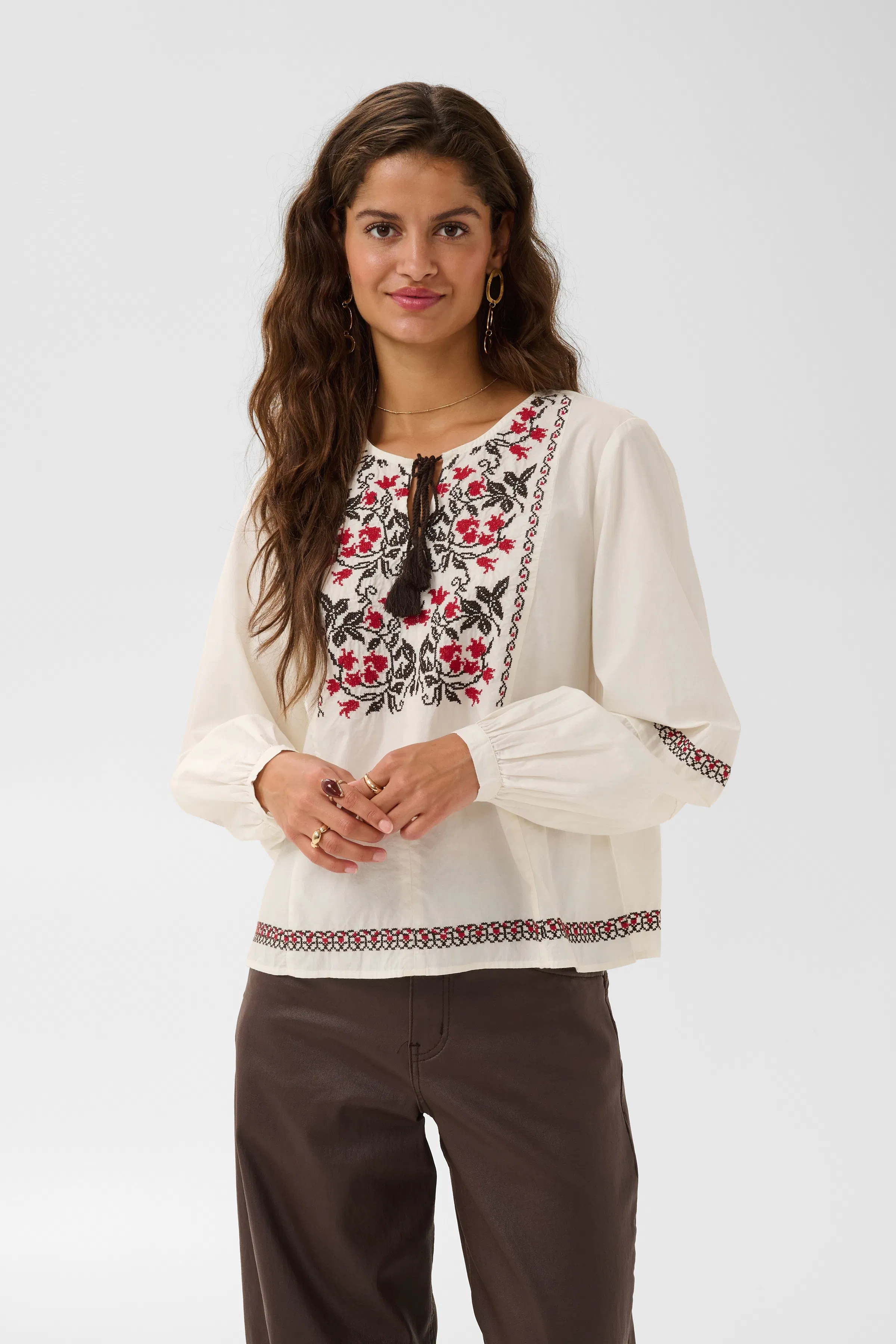 CREsther Bluse LOOKBOOK FRONT 10615507-110701