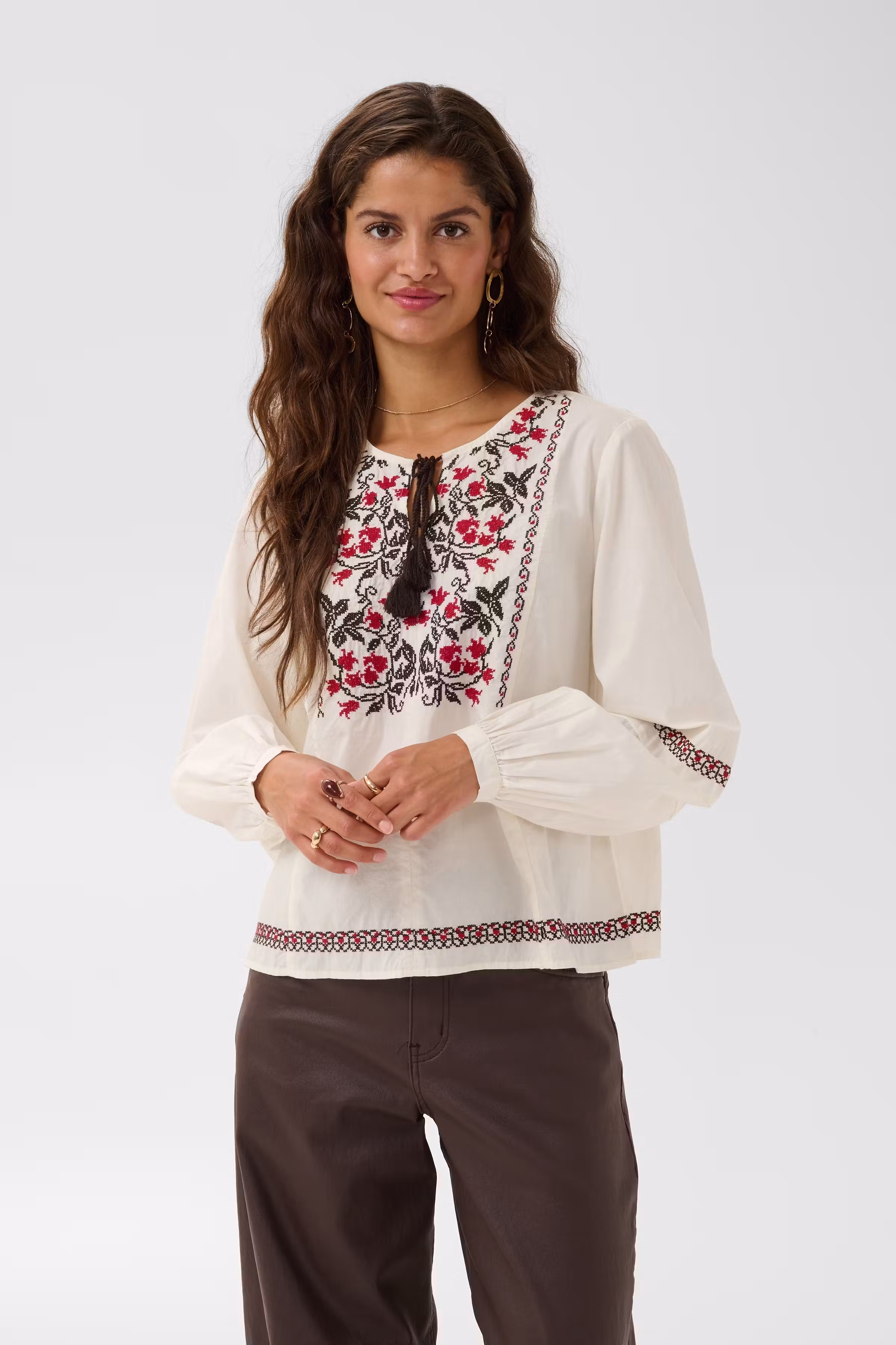 CREsther Bluse LOOKBOOK FRONT 10615507-110701