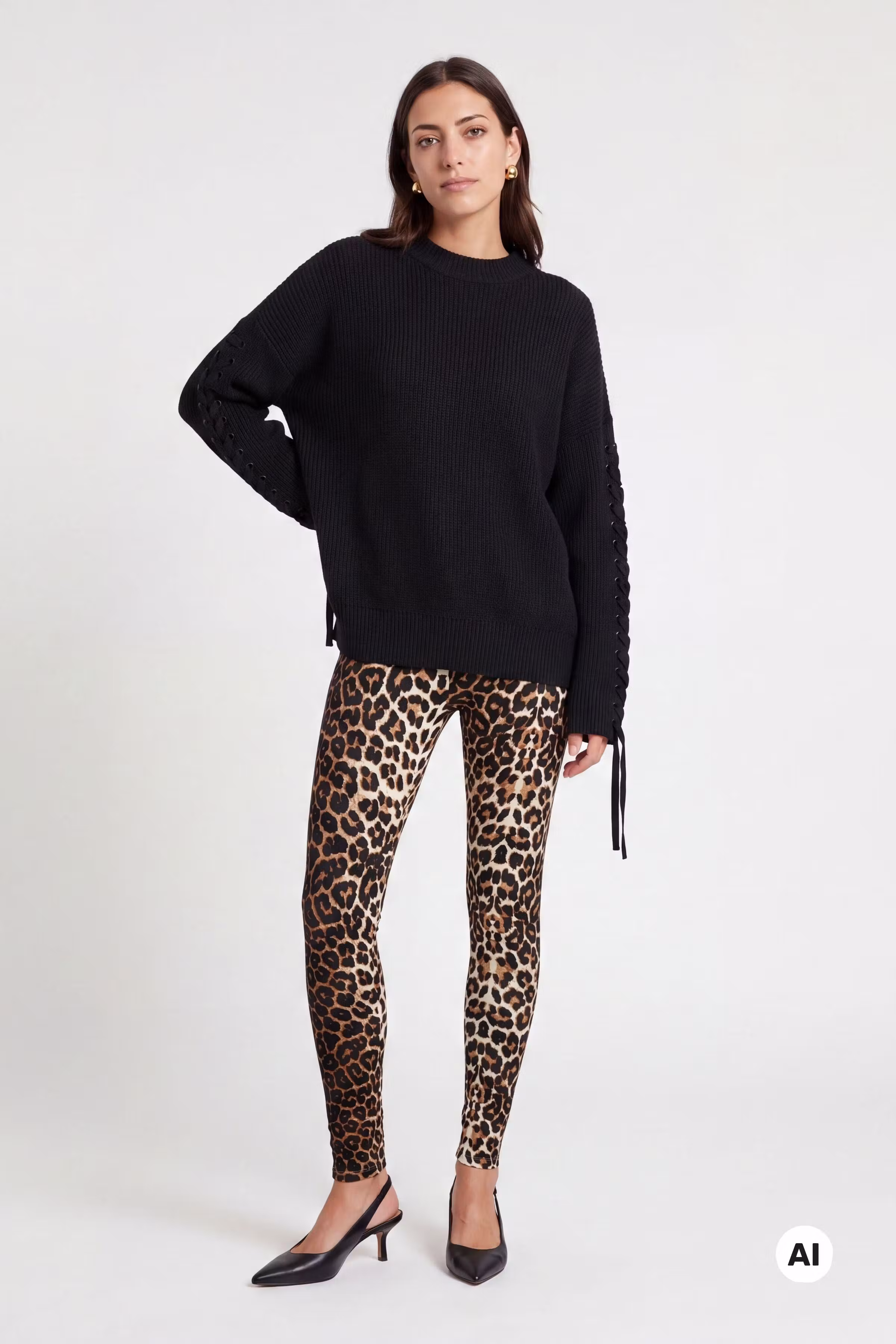 PavieKB Leopard leggings LOOKBOOK FRONT 10103060-181048