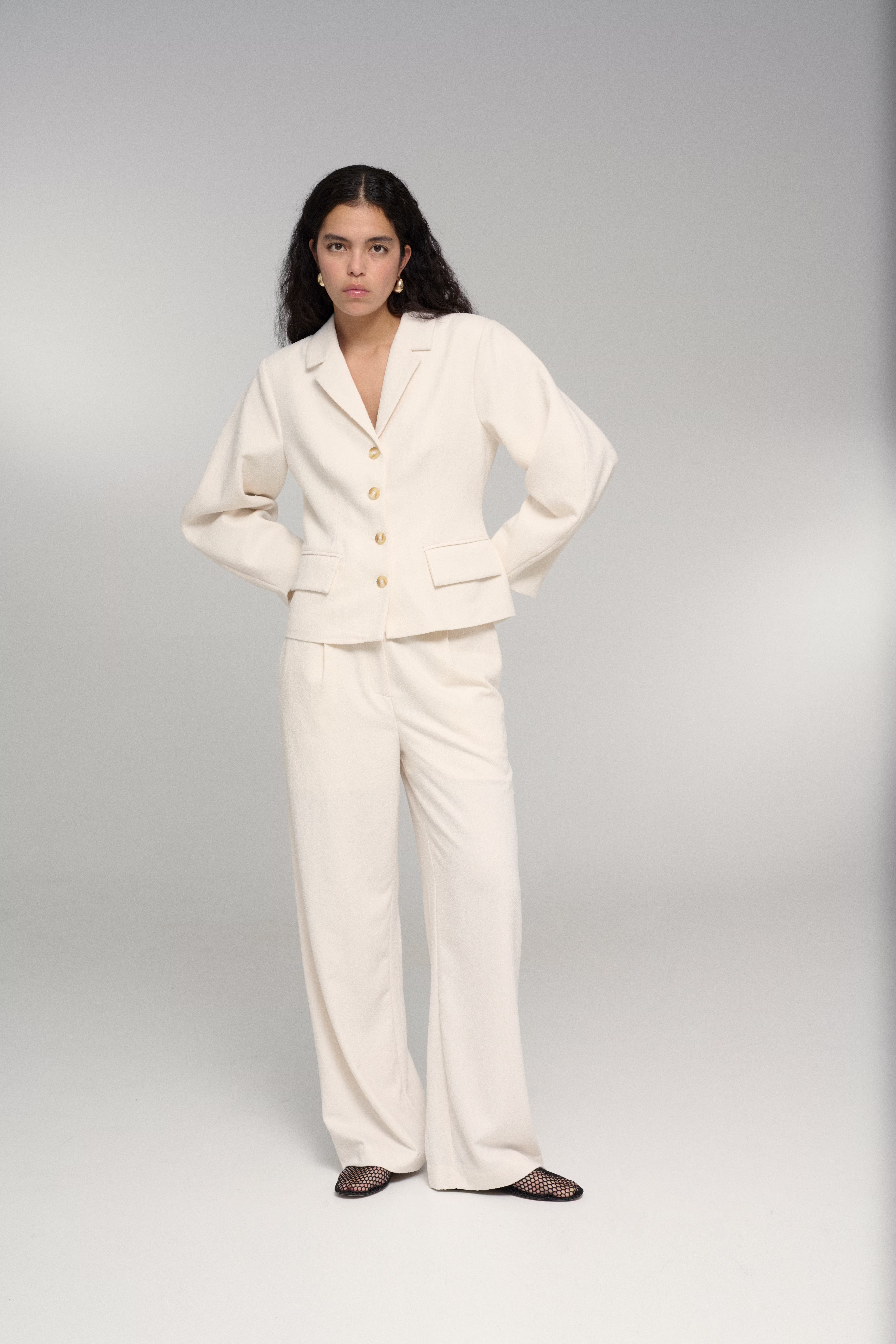 KBUmbro Trousers in linen blend LOCATION NONE 10105382-120703