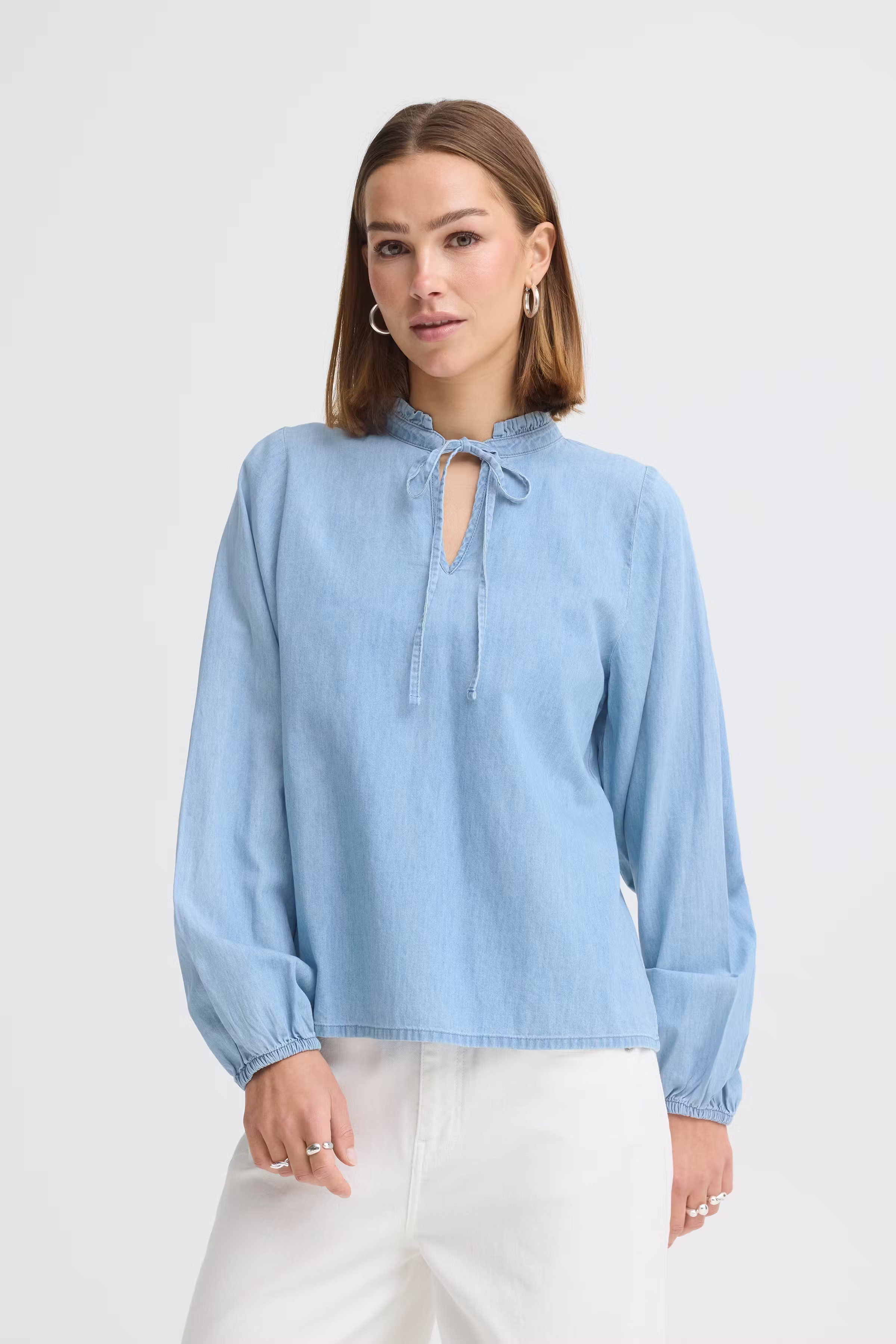 IHBARCY Bluse LOOKBOOK FRONT 20125666-200343