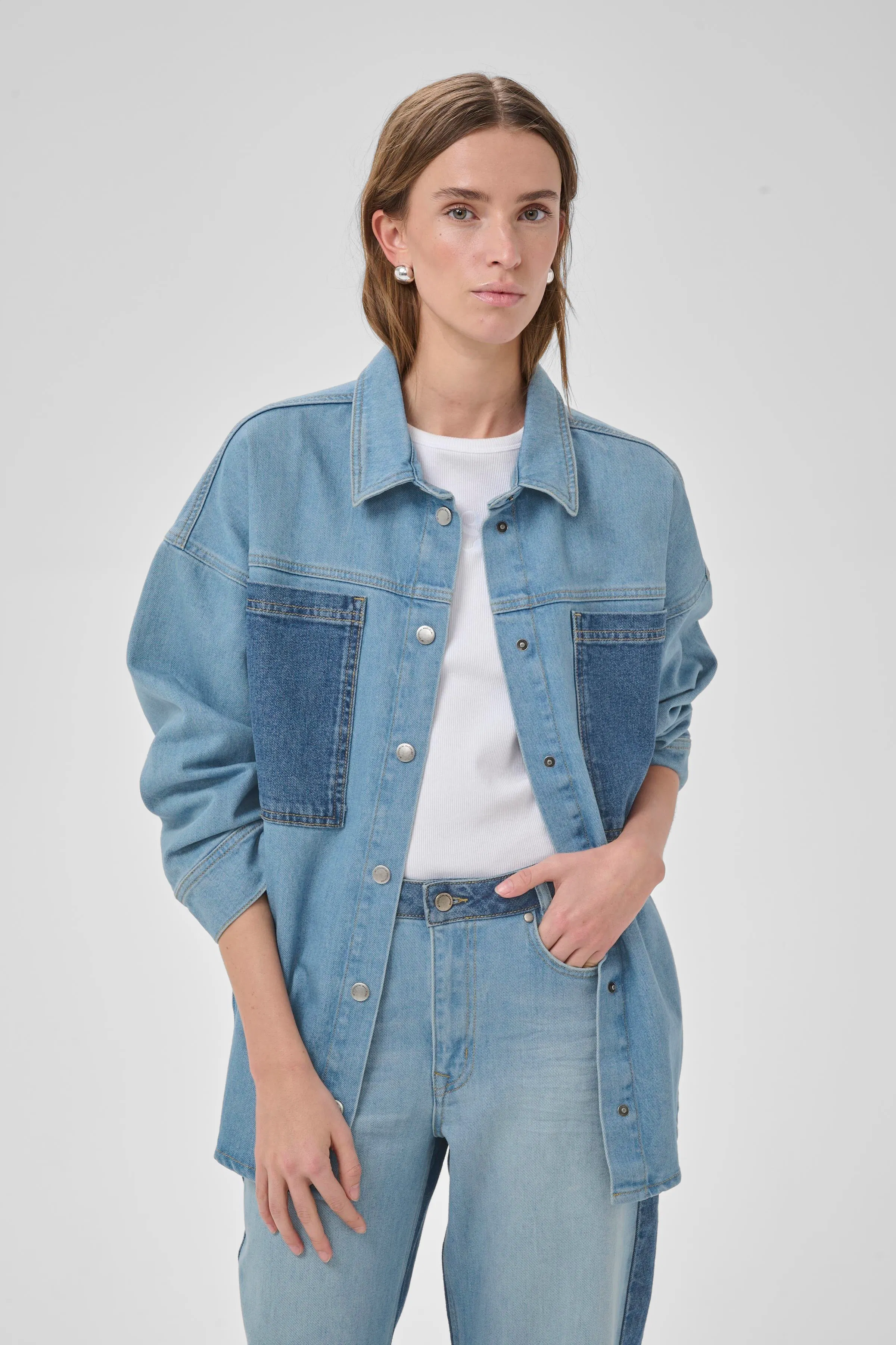 MWMazie Denimjacke LOOKBOOK FRONT 10705482-100051