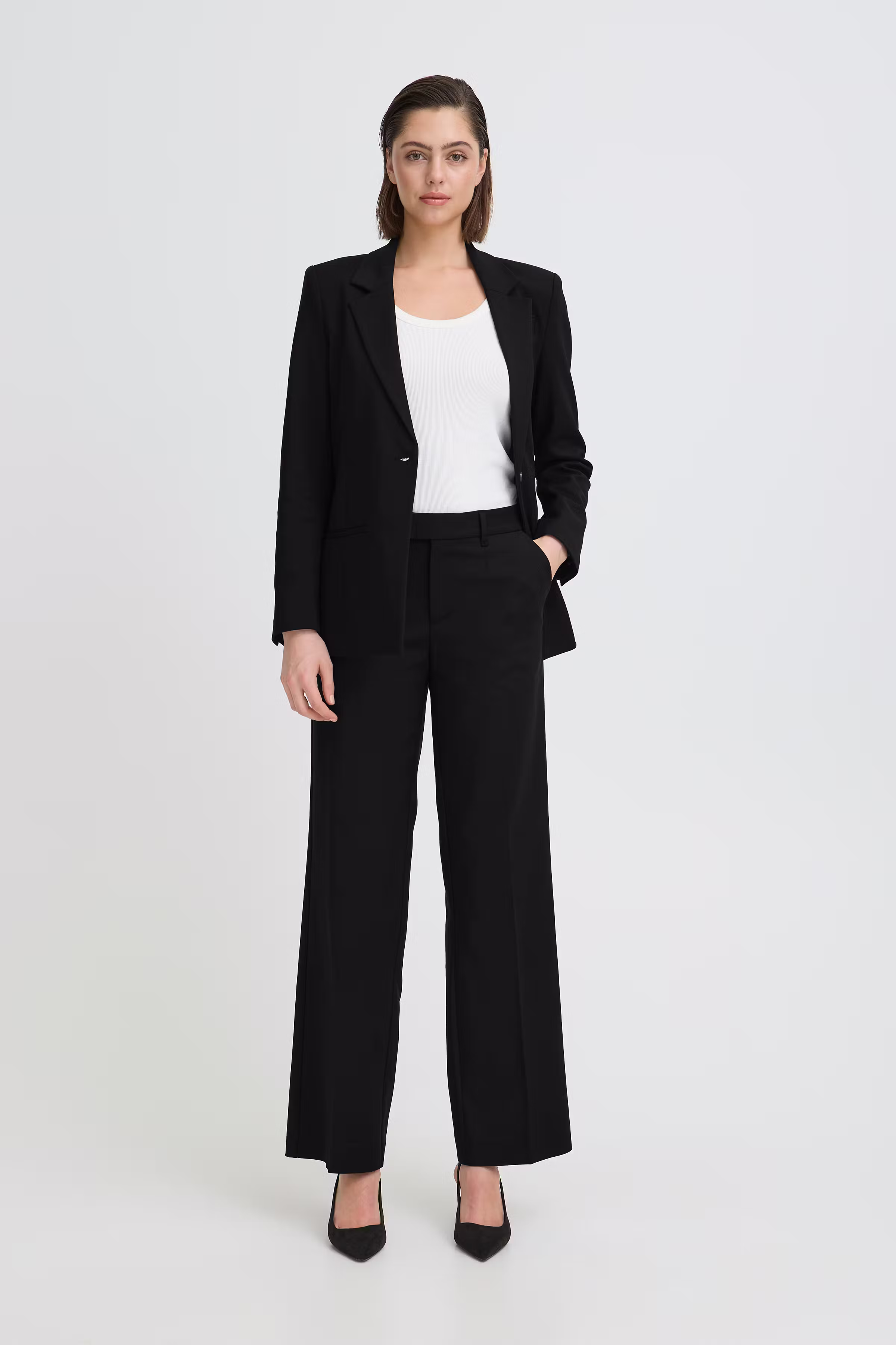 PZBINDY High Waist Wide Leg Bukser LOOKBOOK FRONT 50210334-193911