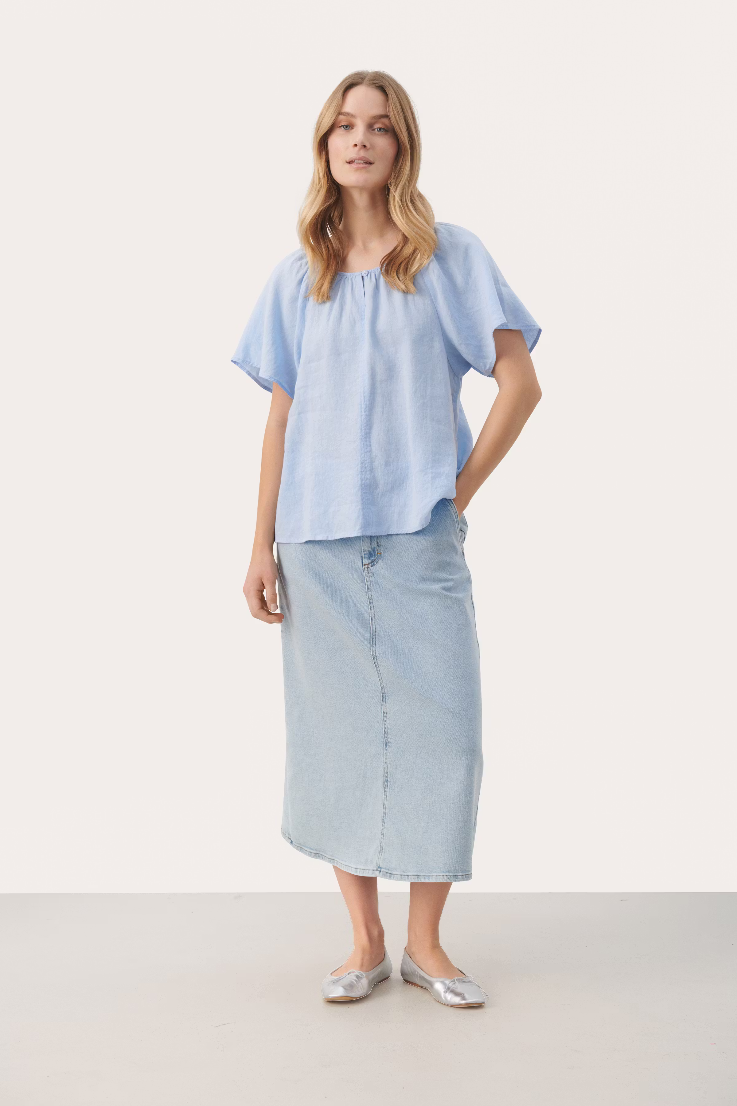 GeorgianaPW Linnibluse  LOOKBOOK FRONT 30308594-154031