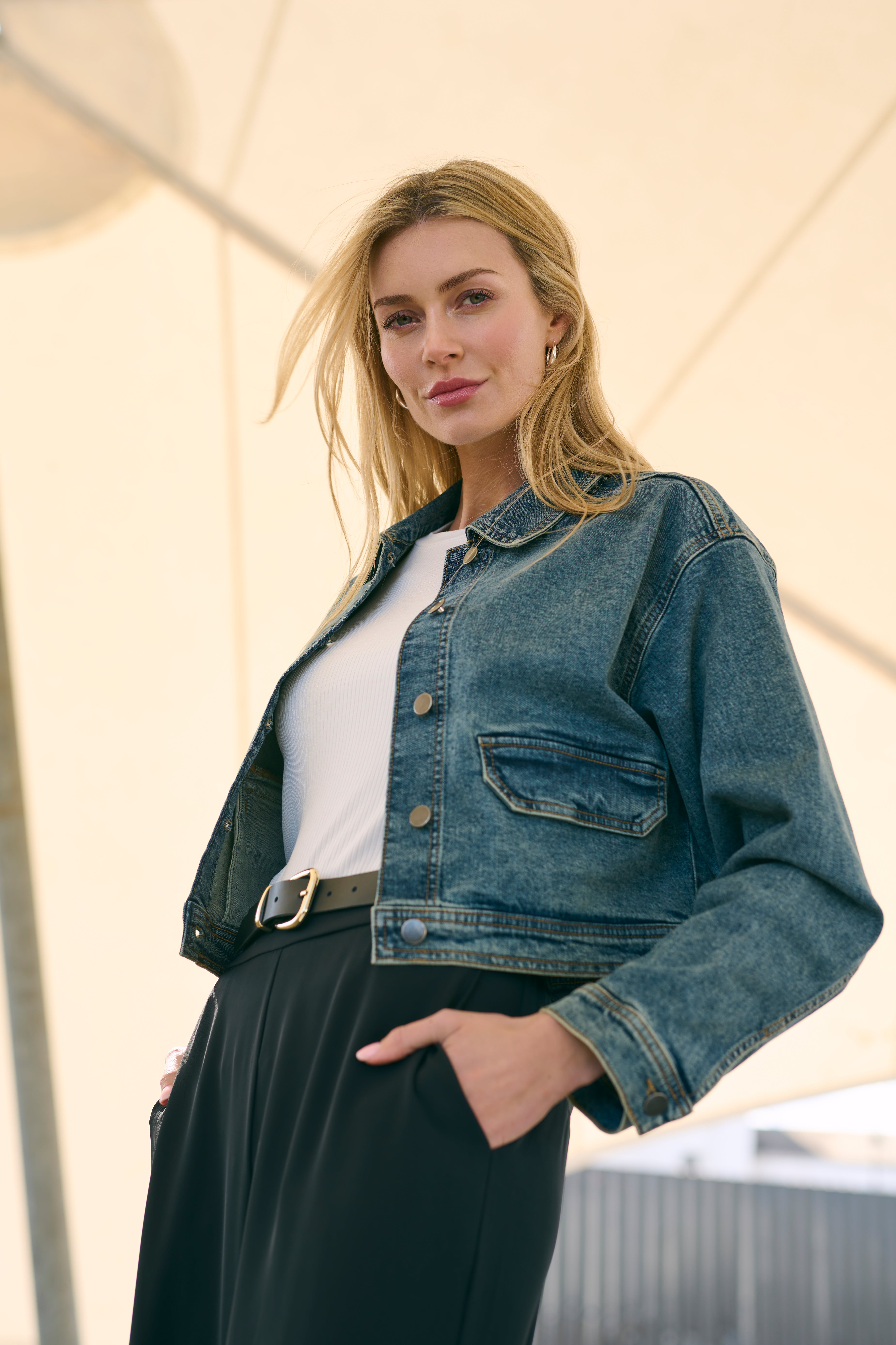 KAdana Manteau Casual En Jean LOCATION NONE 10508124-100166