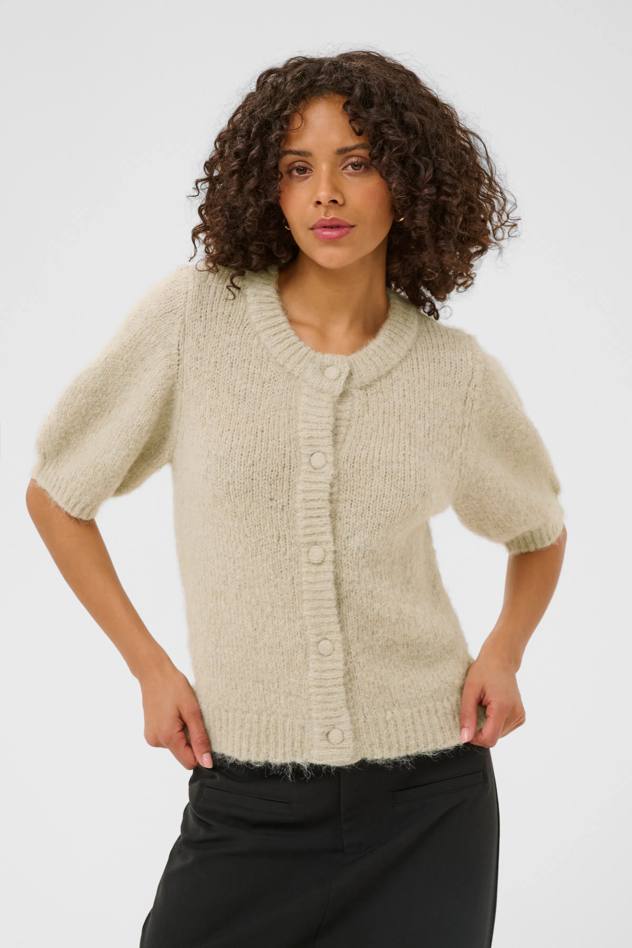 KAemria Cardigan in morel / brown colour | KAFFE Clothing